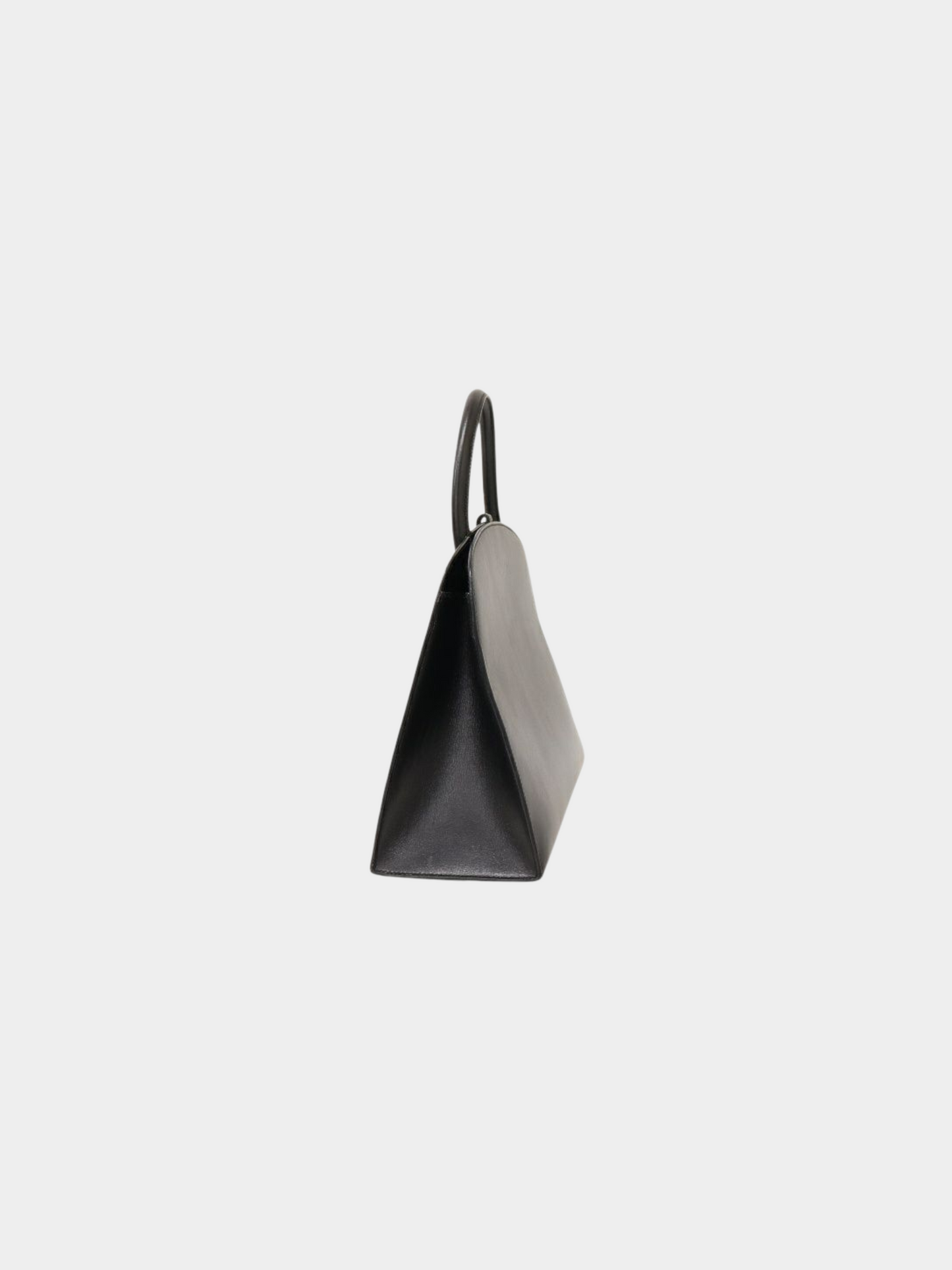 Hermès 2002 Black Dalvy MM Box Calf Bag