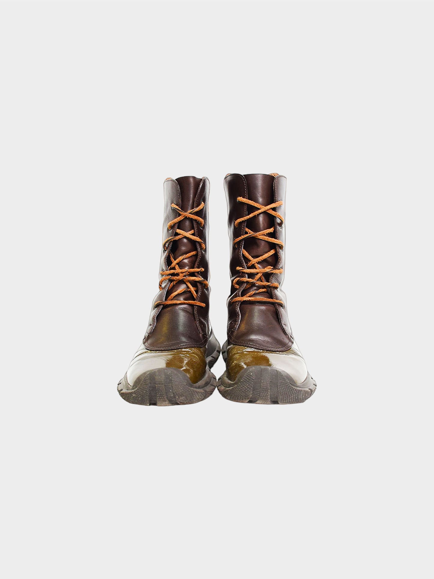 Miu Miu FW 1999 Laced Up Chunky Boots