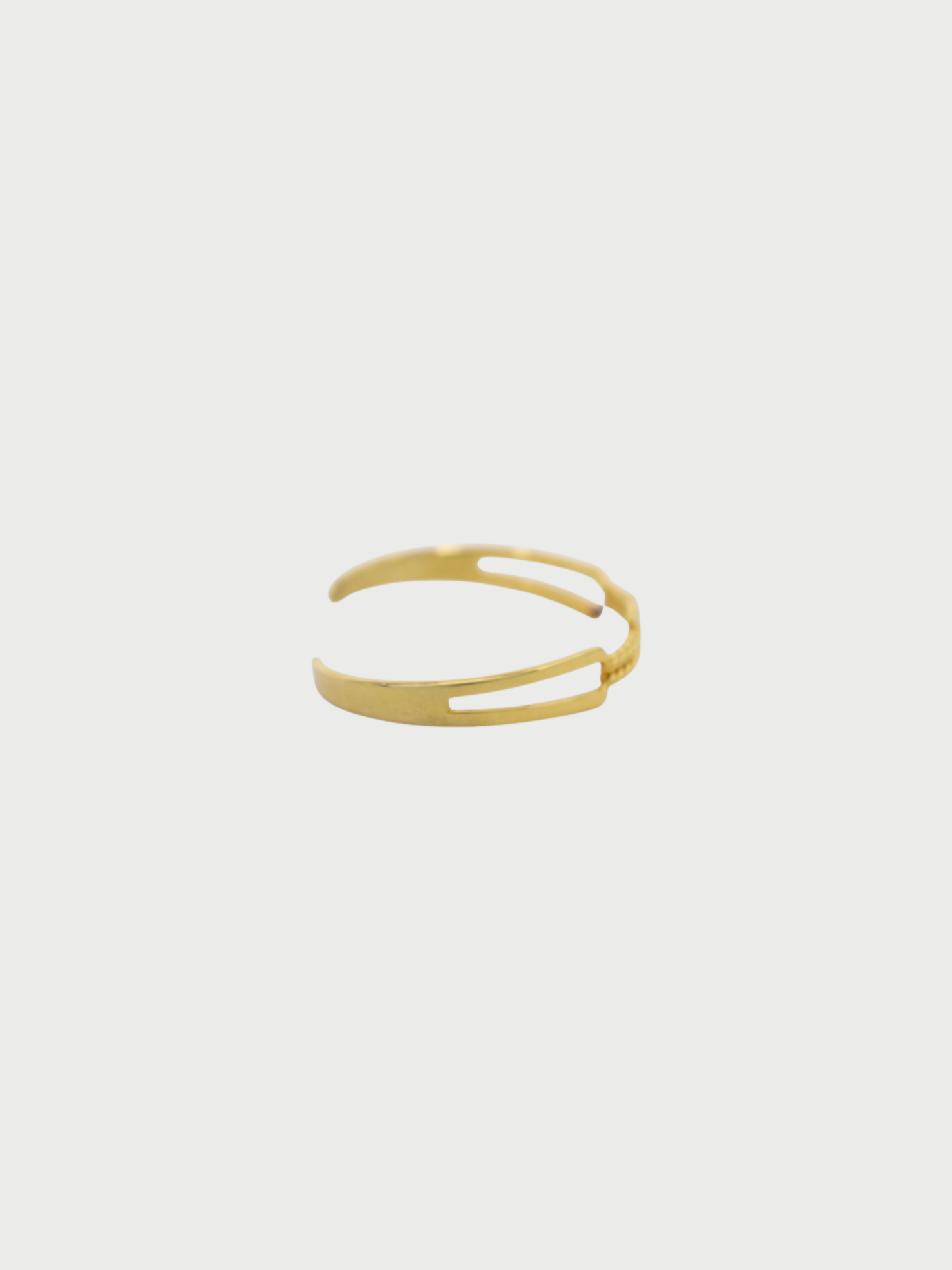 Celine 2000s Gold Plated Metal Triomphe Chain Bangle