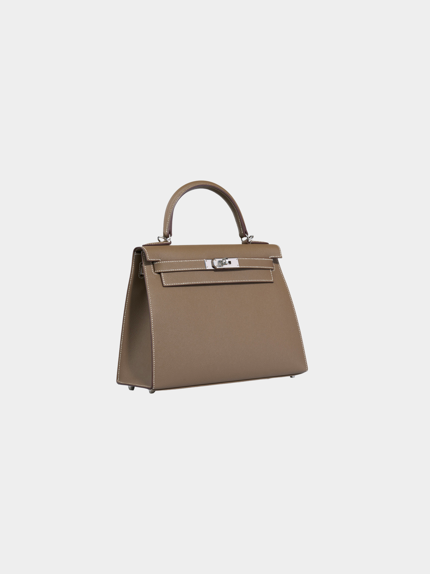 Hermès 2020s Gray Epsom Kelly 28 Sellier Bag