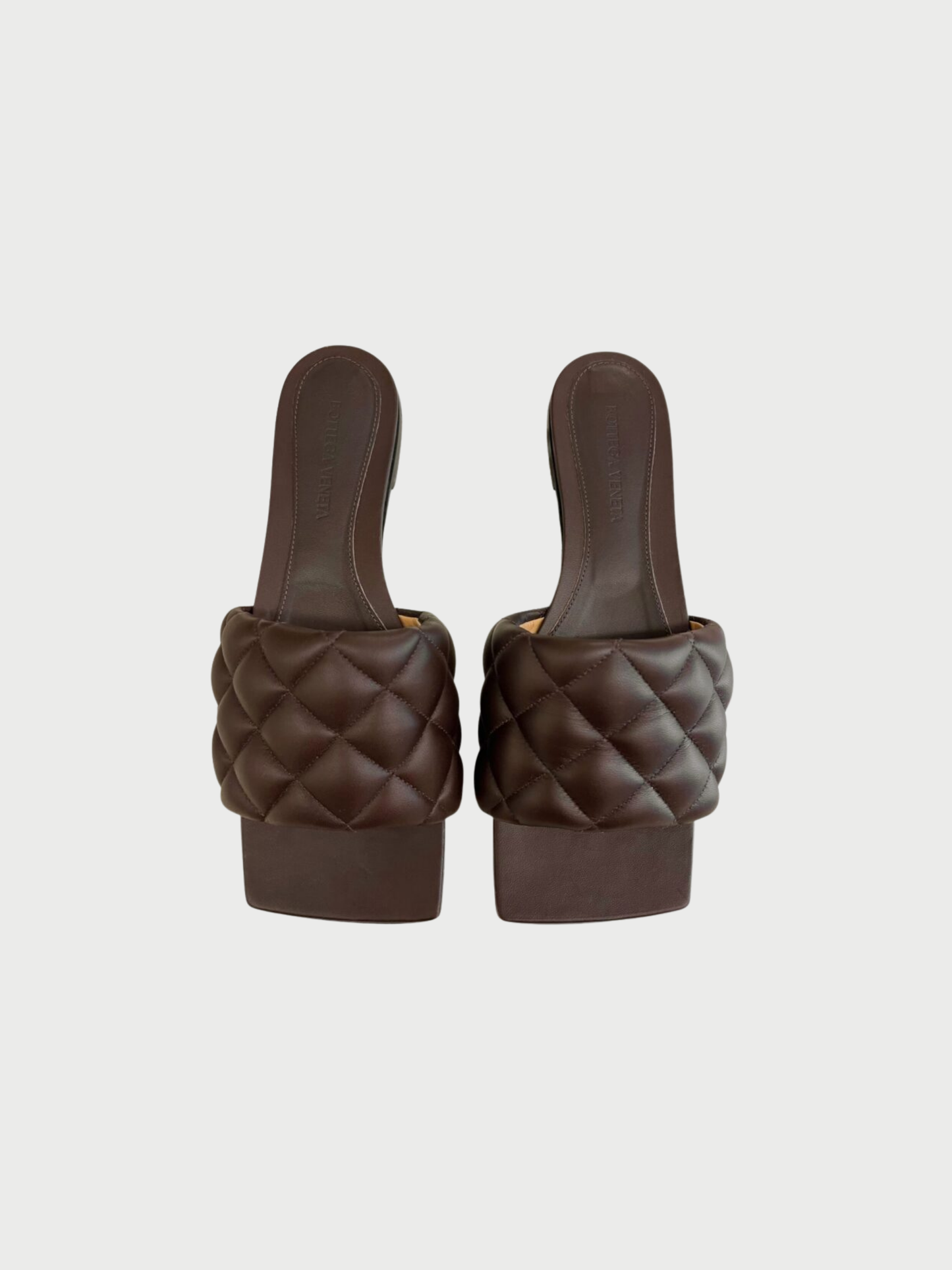 Bottega Veneta 2020s Brown Leather The Padded Flat Sandals