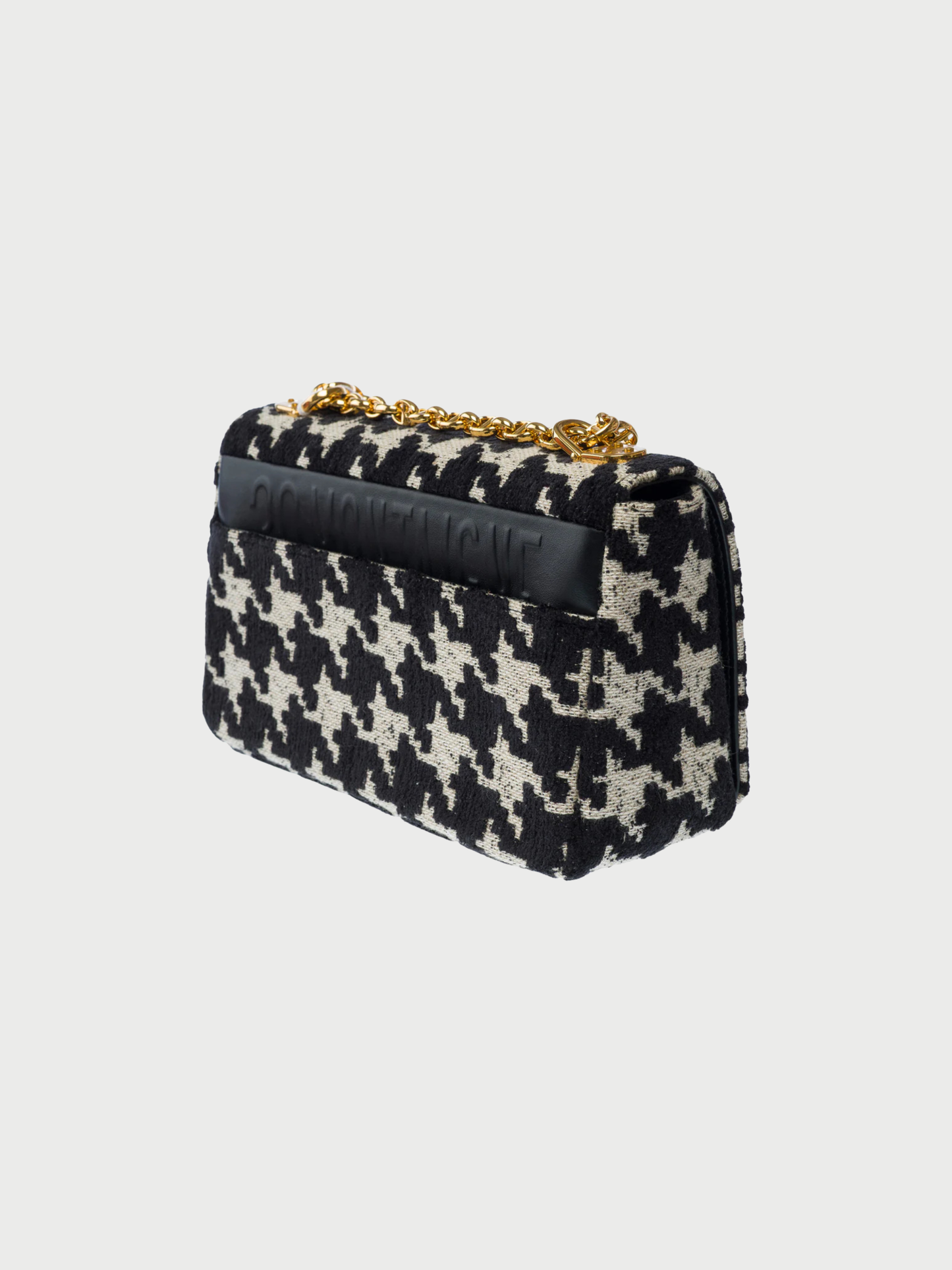 Christian Dior 2020s Black Tweed Dior Caro Shoulder Bag