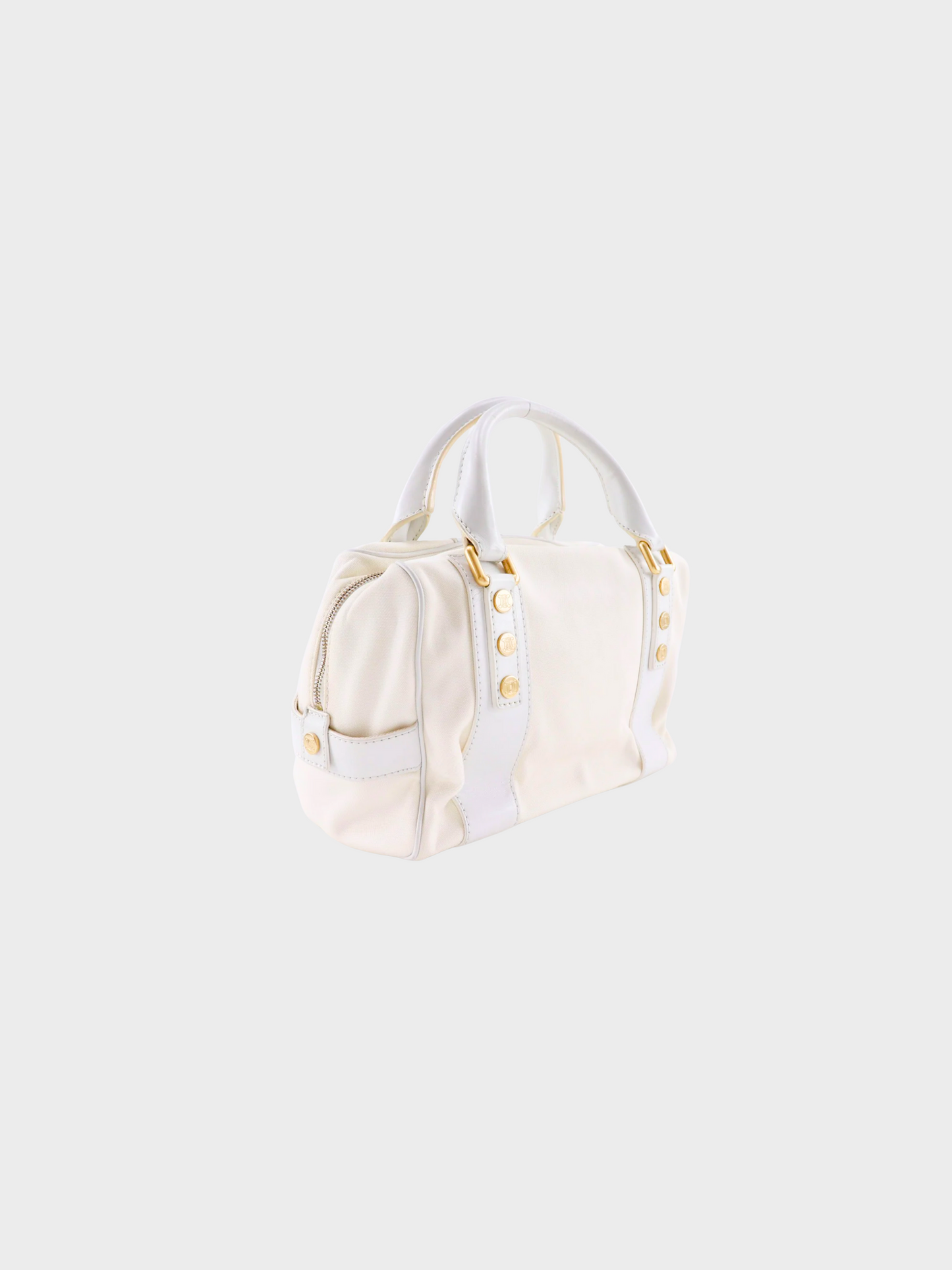 Celine 2004 Athens Olympics Limited Edition White Mini Boston Bag