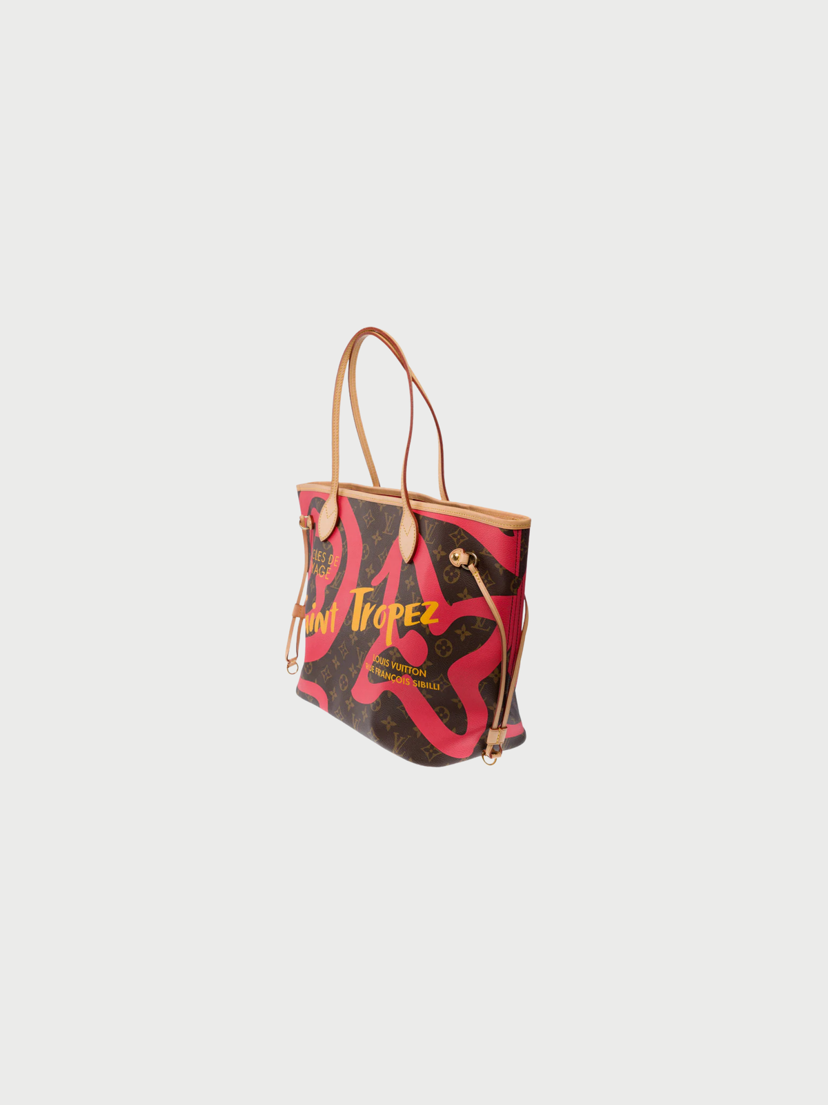 Louis Vuitton 2015 Brown Monogram Canvas Neverfull MM Saint Tropez Tote