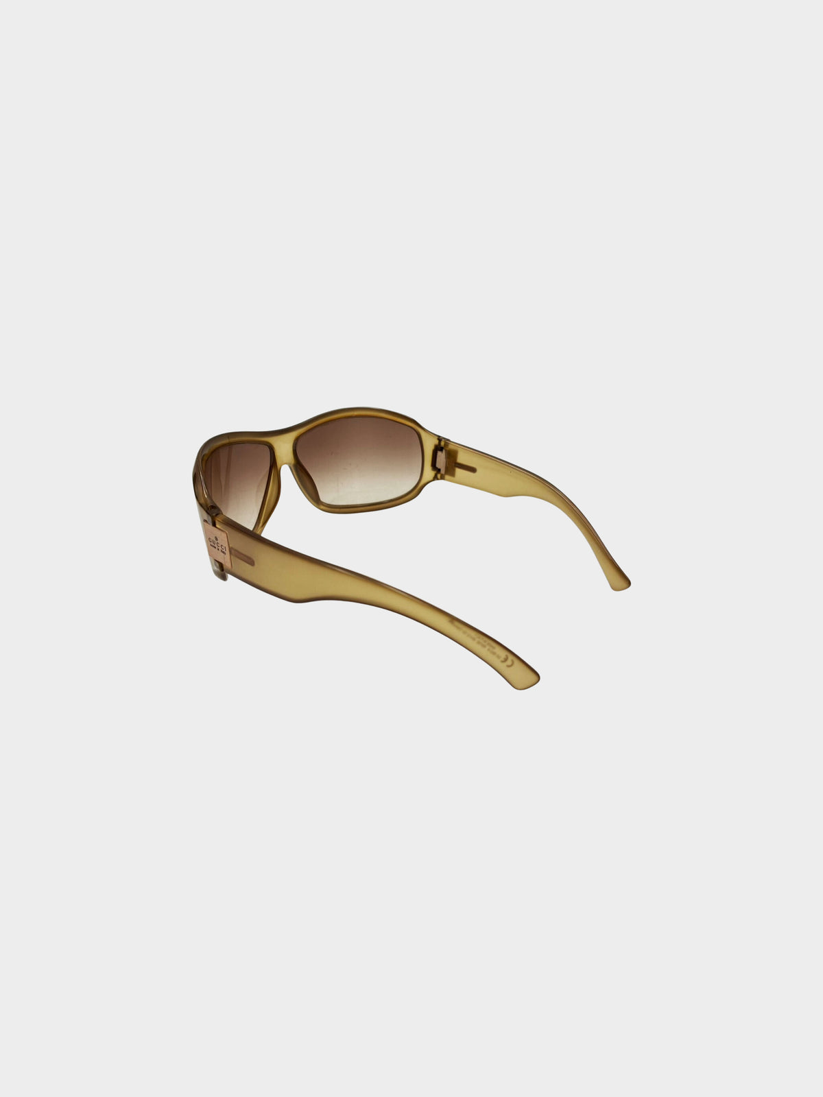 Gucci 2001 Khaki Brown Optyl Acetate Sunglasses