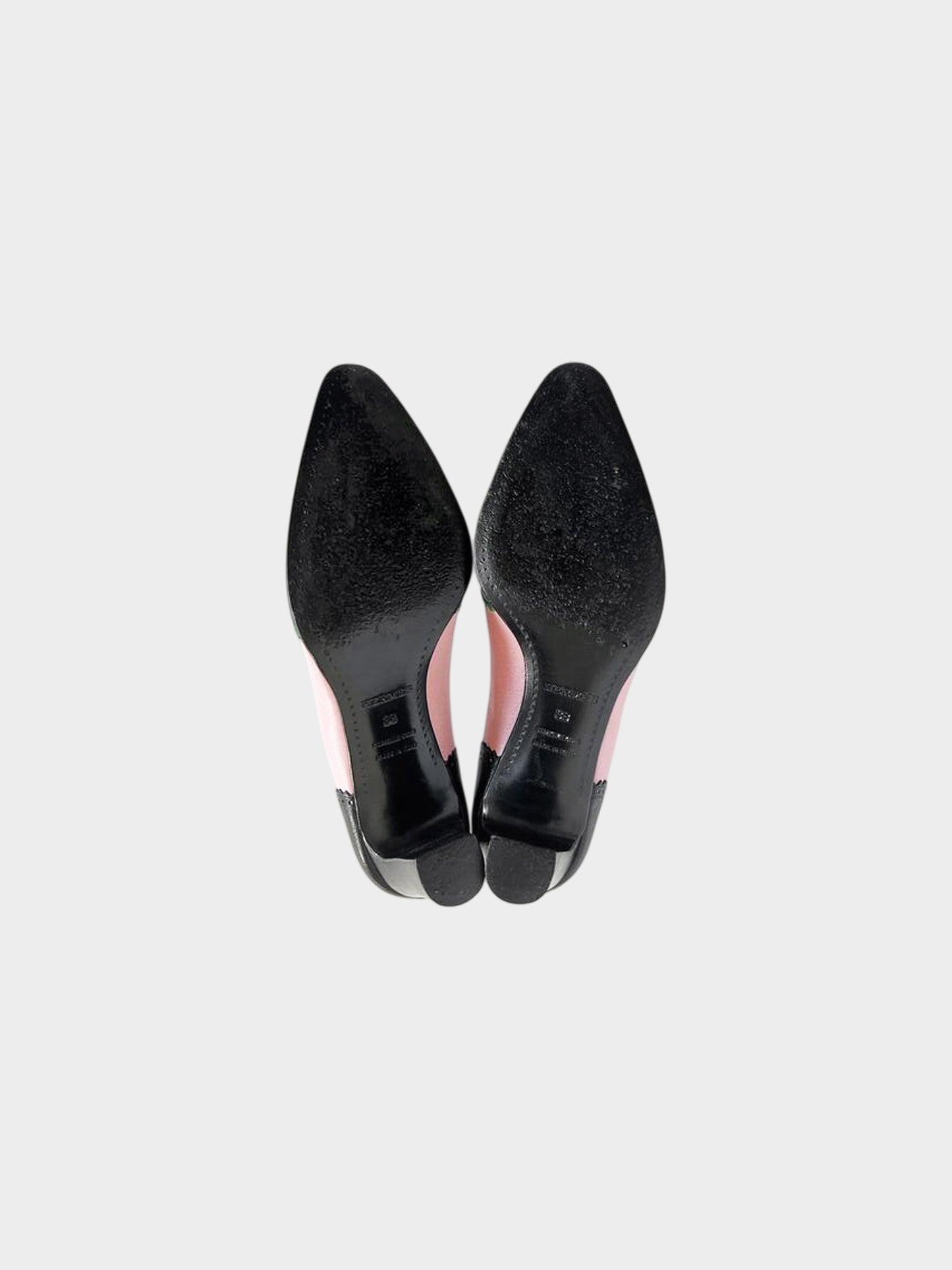 Hermes 1980s Tri-color Tassel Brogue Pumps