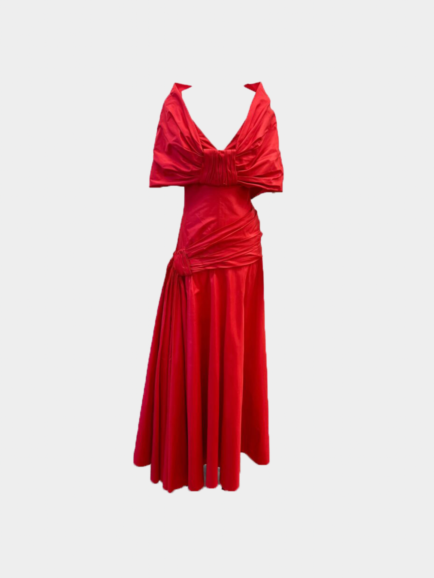 Valentino FW 2007 Red Silk Taffeta Gown