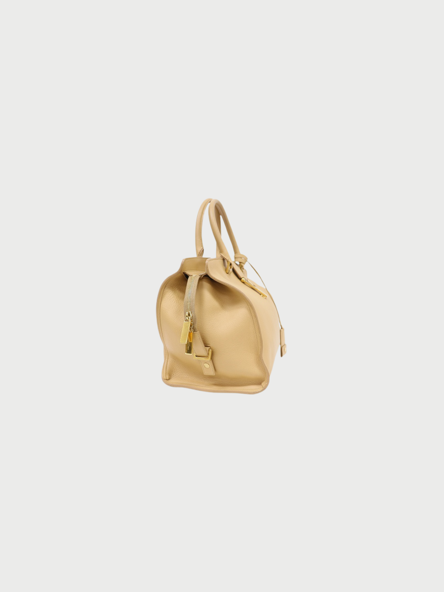Yves Saint Laurent 2010s Beige Leather Cabas Classic Bag