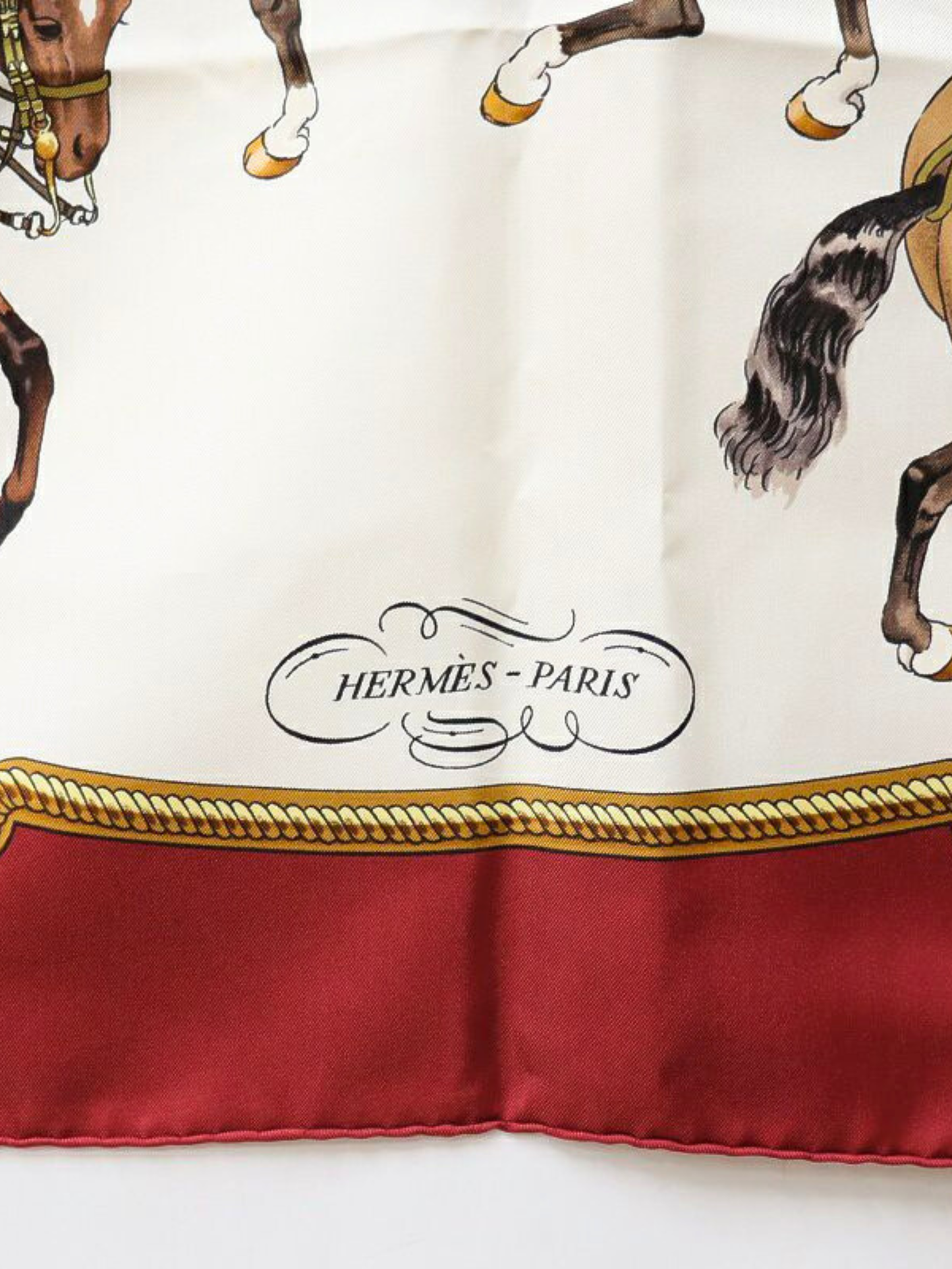 Hermès 2000s Multicolor Silk Carré 90 Scarf