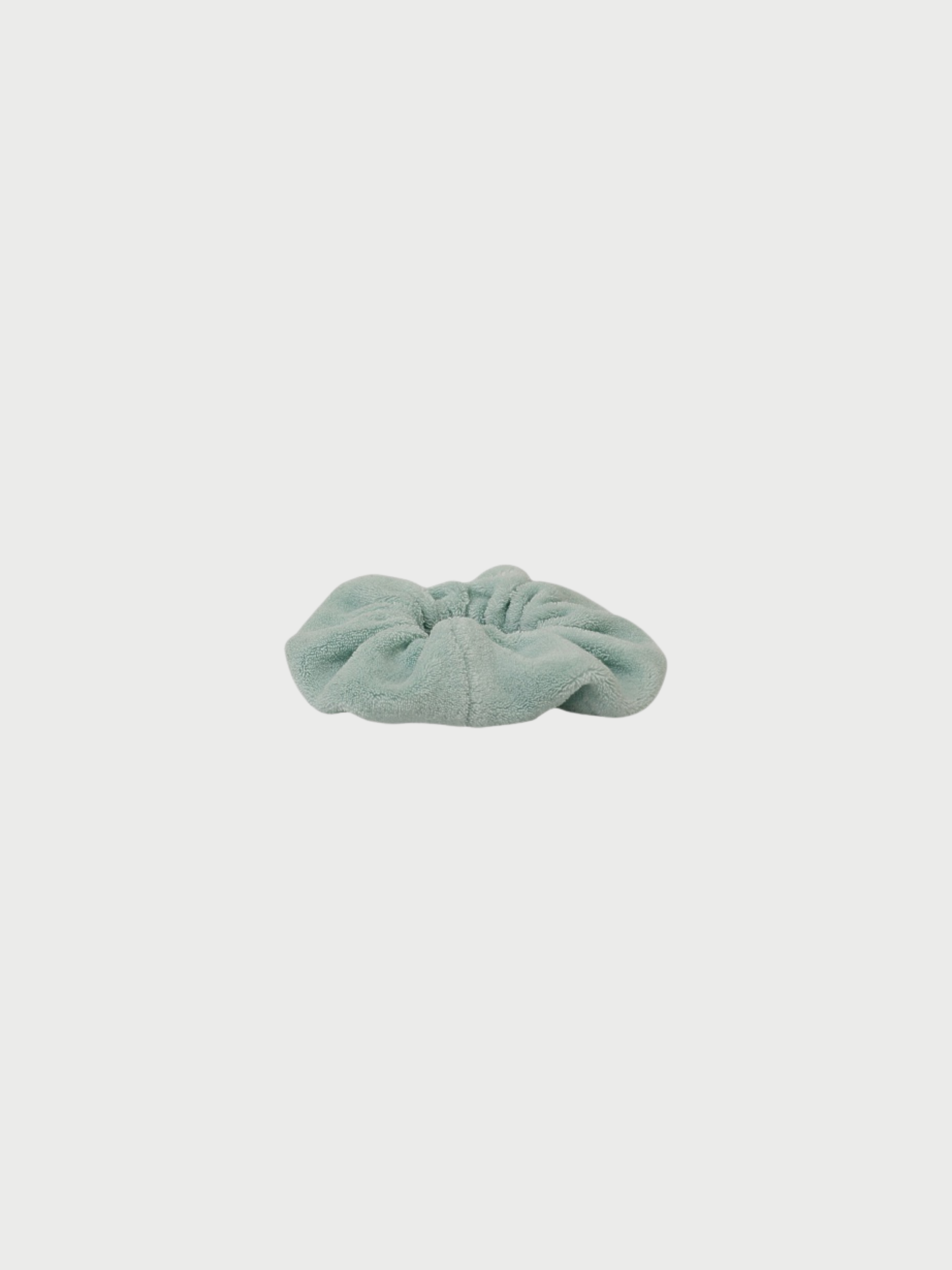 Miu Miu 2020s Emerald Green Cotton Nylon Pile Scrunchie