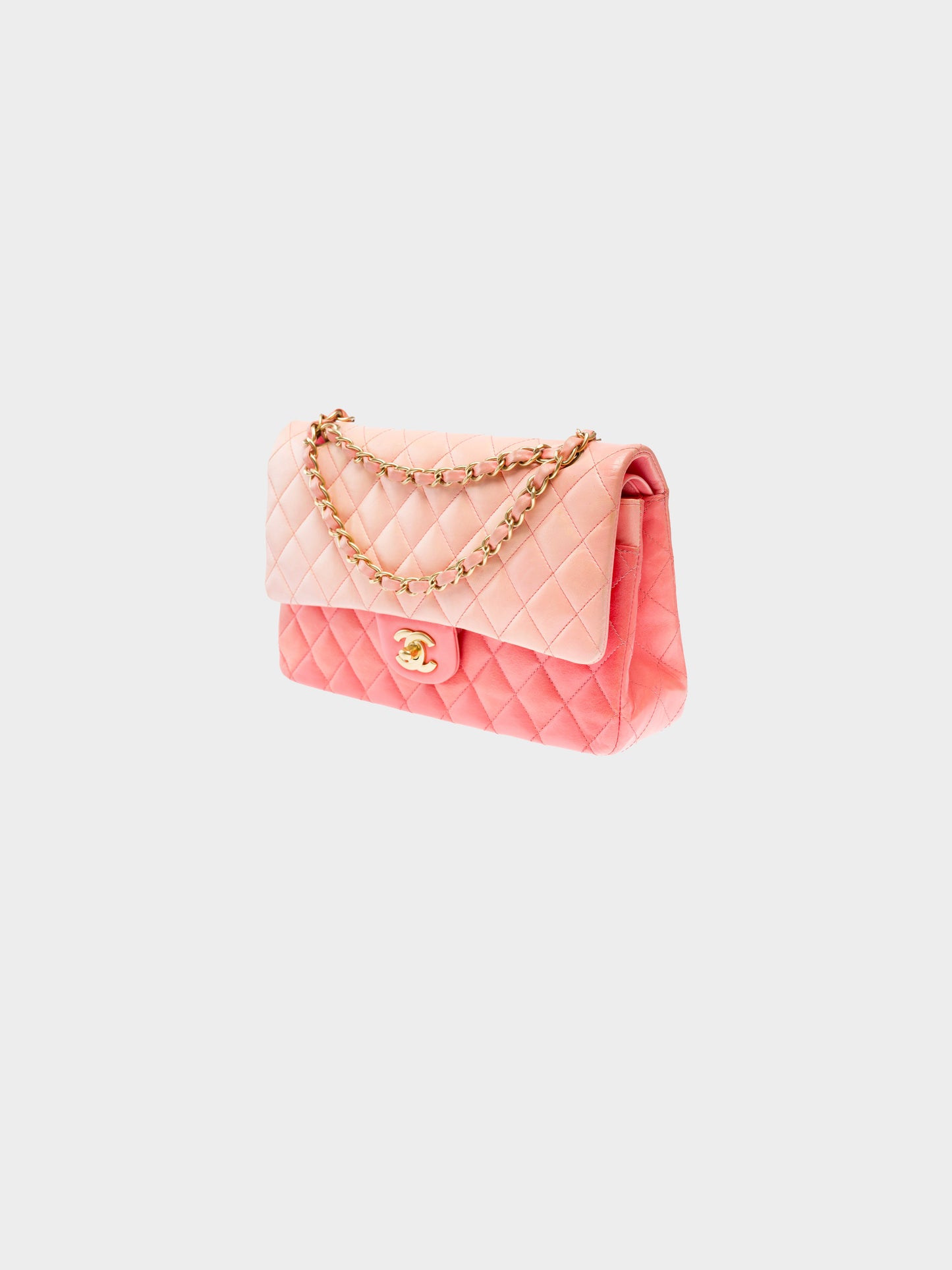 Chanel 2010 Pink Ombre Medium Classic Double Flap Bag