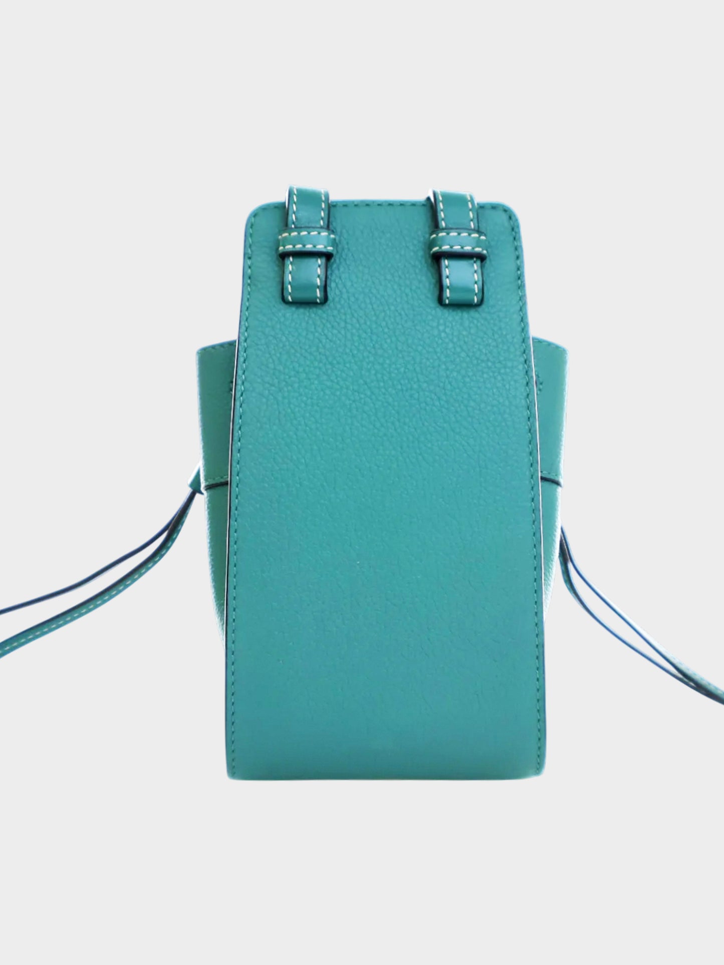 Loewe 2019 Blue Green Calfskin Mini Hammock Bag