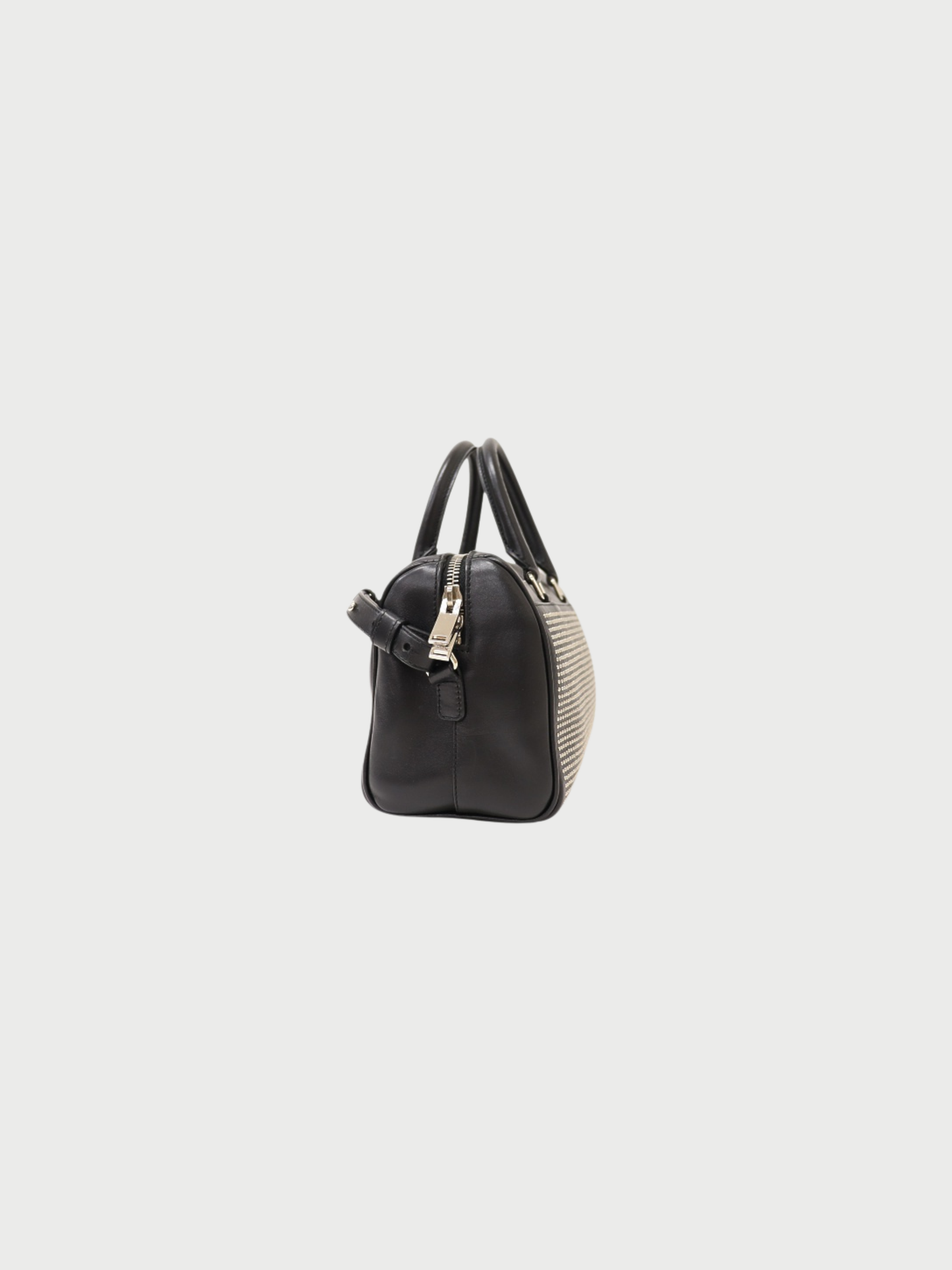 Yves Saint Laurent 2010s Black Leather Baby Duffle Bag