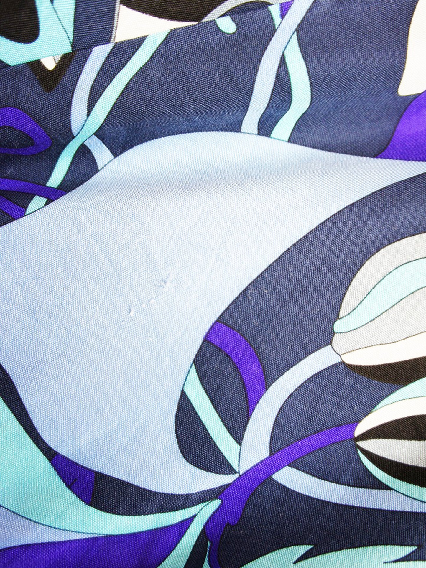 Emilio Pucci 2000s Blue Abstract Print Silk Dress