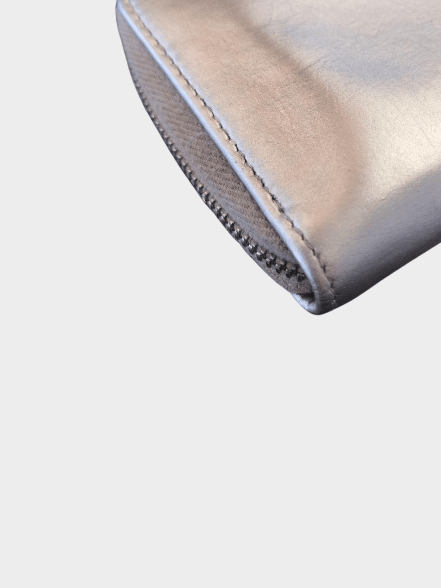 Chanel 2016 Silver and Multicolor Lambskin Leather L-Gusset Zip Wallet