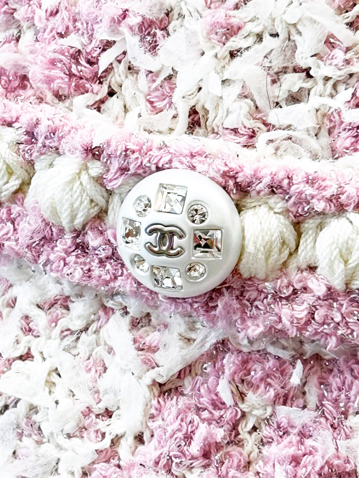 Chanel SS 2023 Pink and White Striped Mini Dress