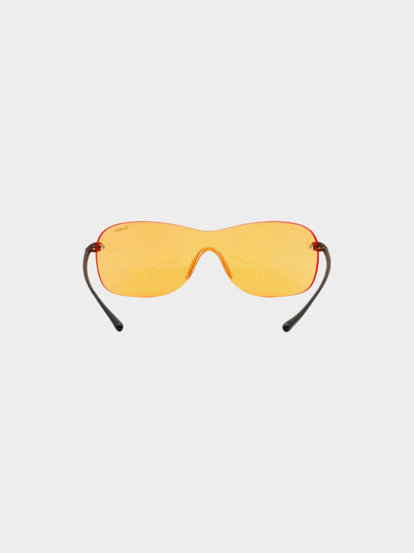 Thierry Mugler FW 2001 Runway Orange Mono Lens Sunglasses