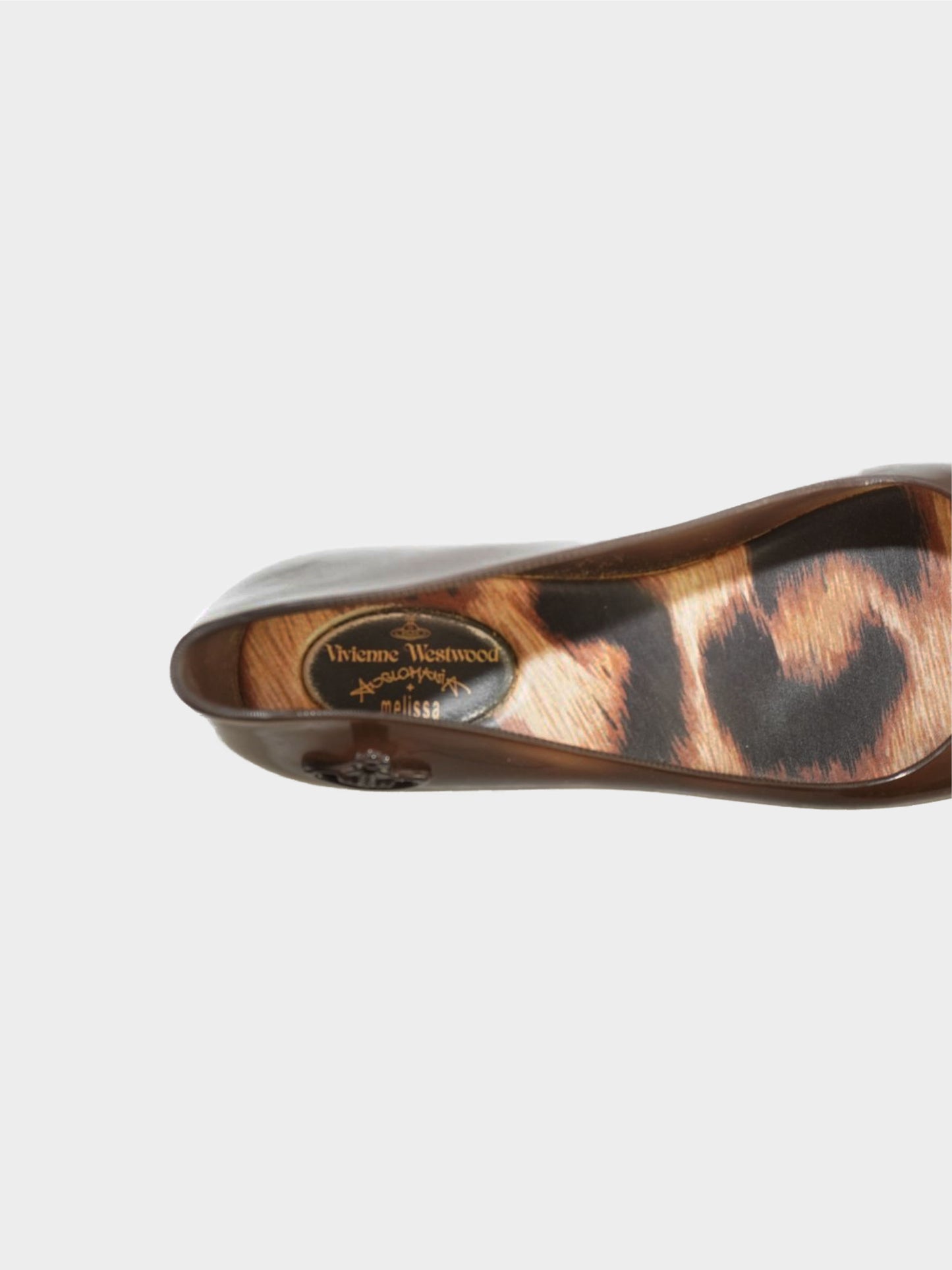 Vivienne Westwood x Melissa 2011 Anglomania Brown Leopard Jelly Shoes