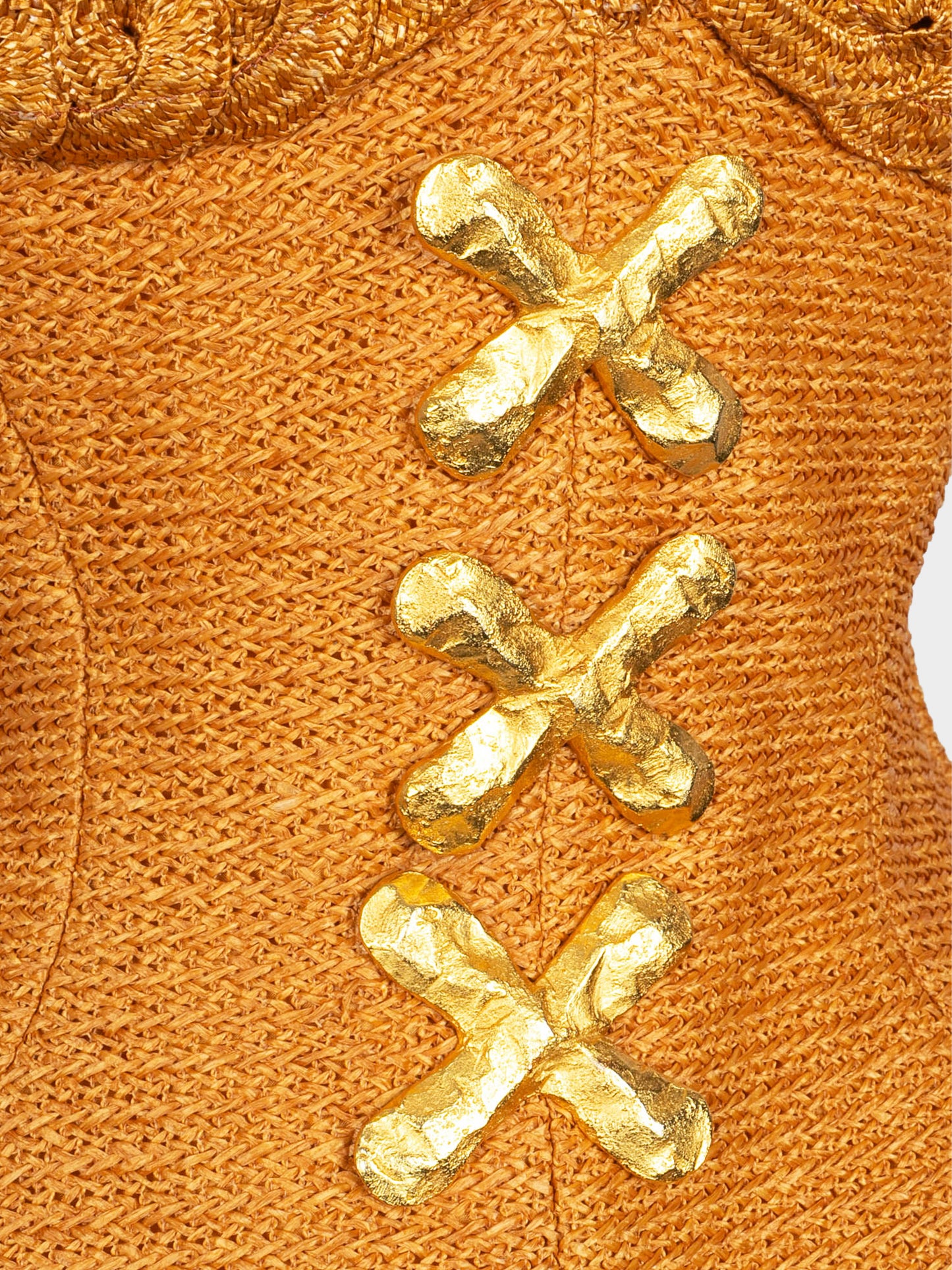 Christian Lacroix SS 1993 Raffia Bustier Top