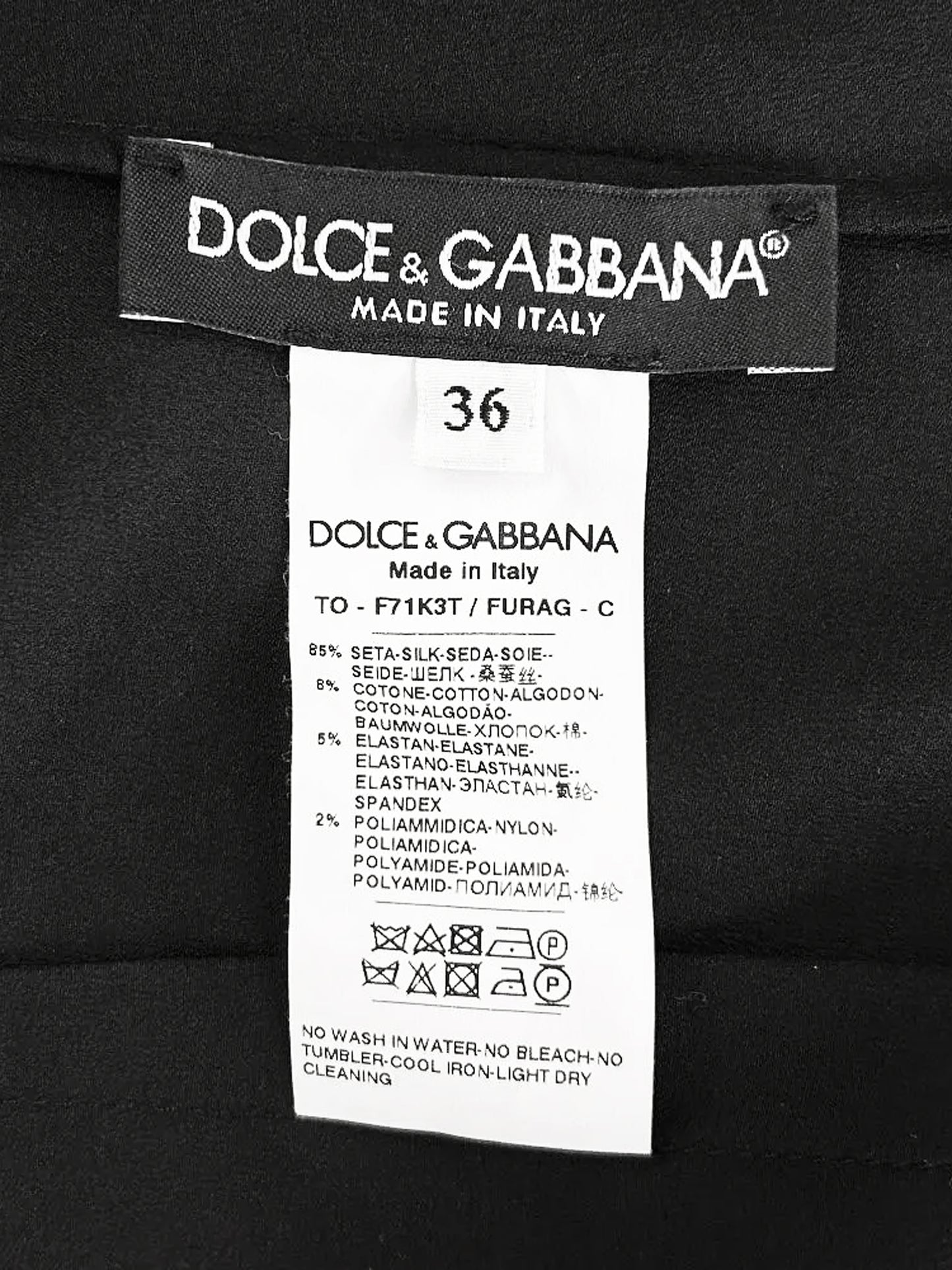 Dolce and Gabbana 2017 Black Silk and Lace Camisole