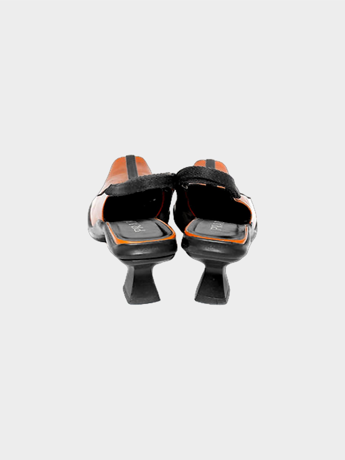 Prada FW 1999 Orange Patent Leather Heels