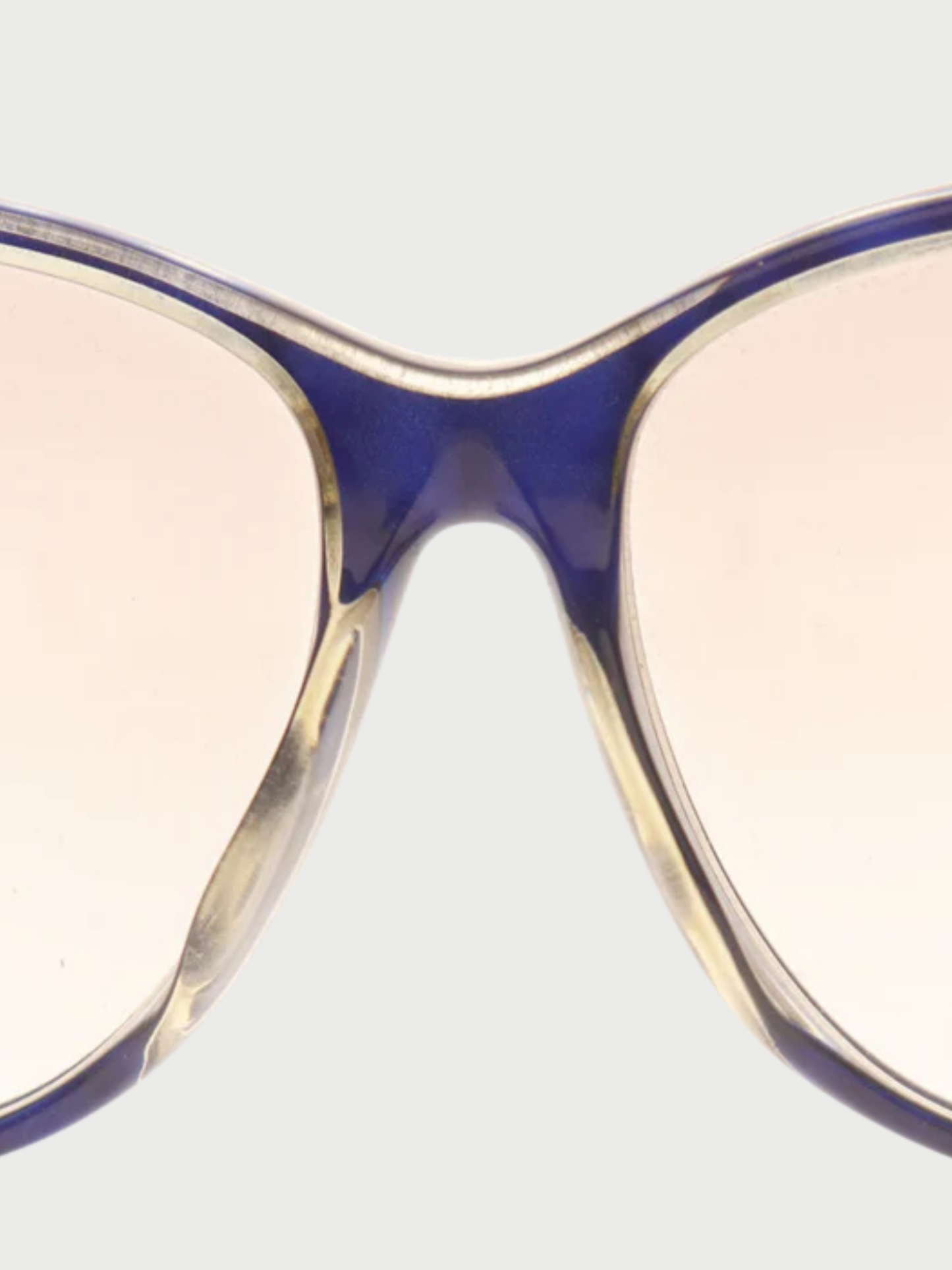 Balenciaga 1990s Blue Plastic BB Sunglasses