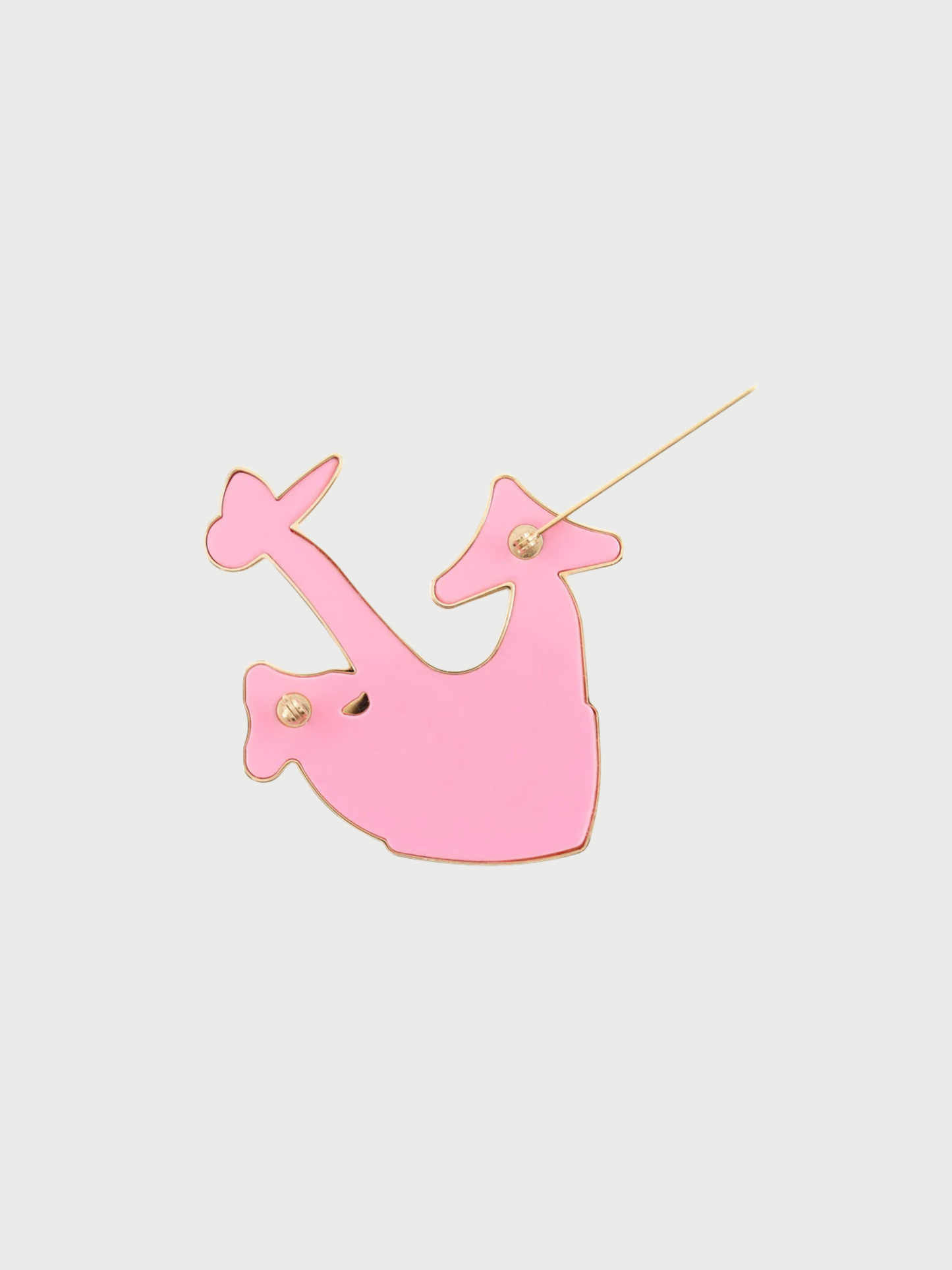 Louis Vuitton 2000s Raspberry Pink Anchor Motif Brooch