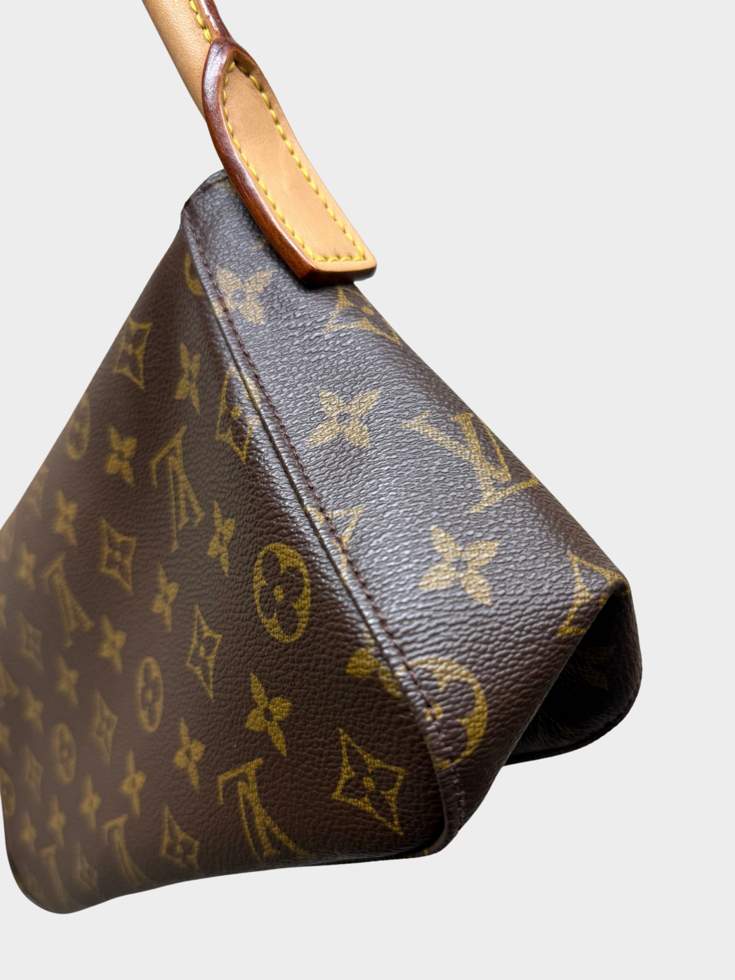 Louis Vuitton 2000s Brown Monogram Canvas Mini Looping Bag