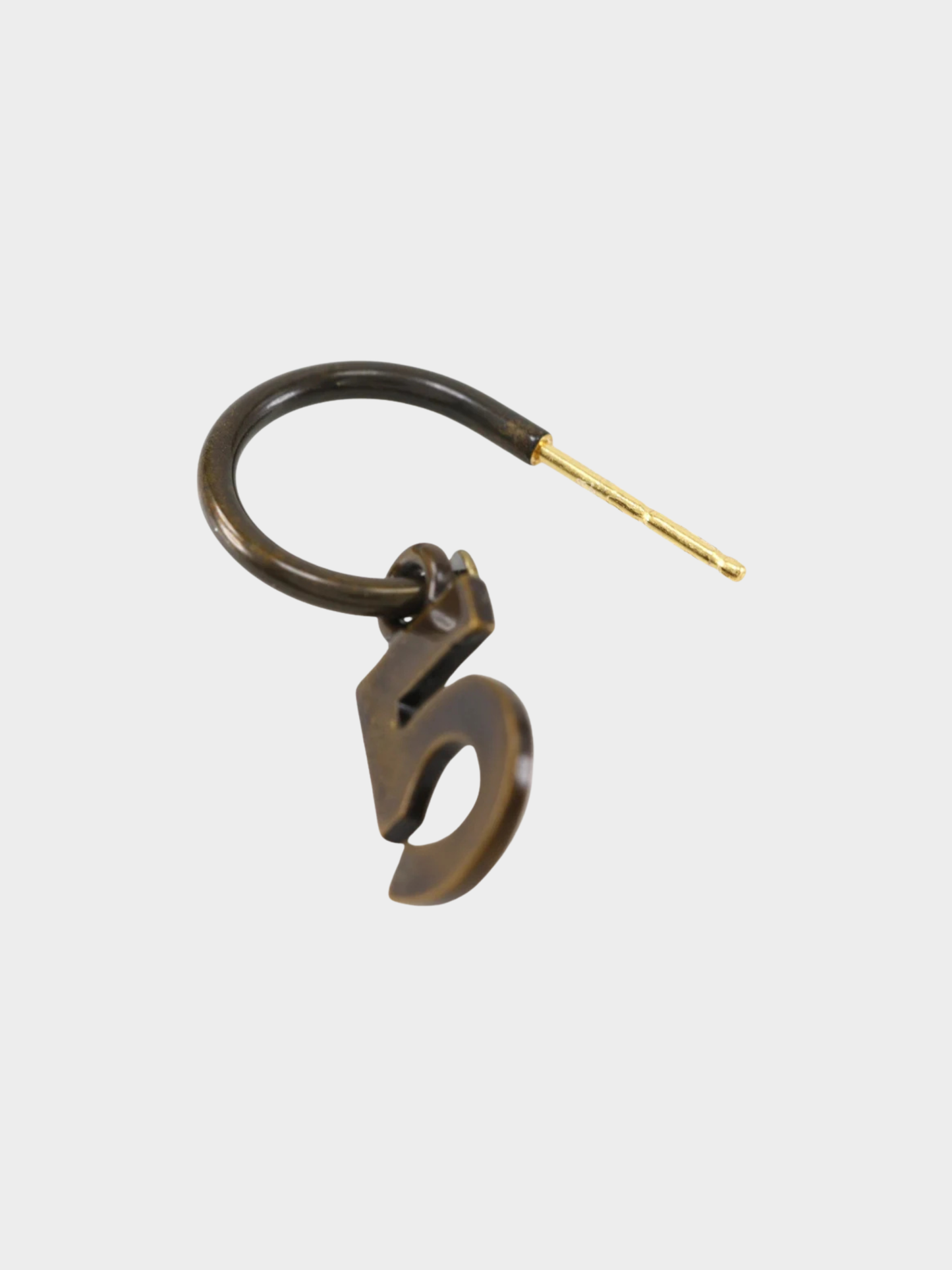 Chanel Fall 1997 Gold Plated No.5 Earrings