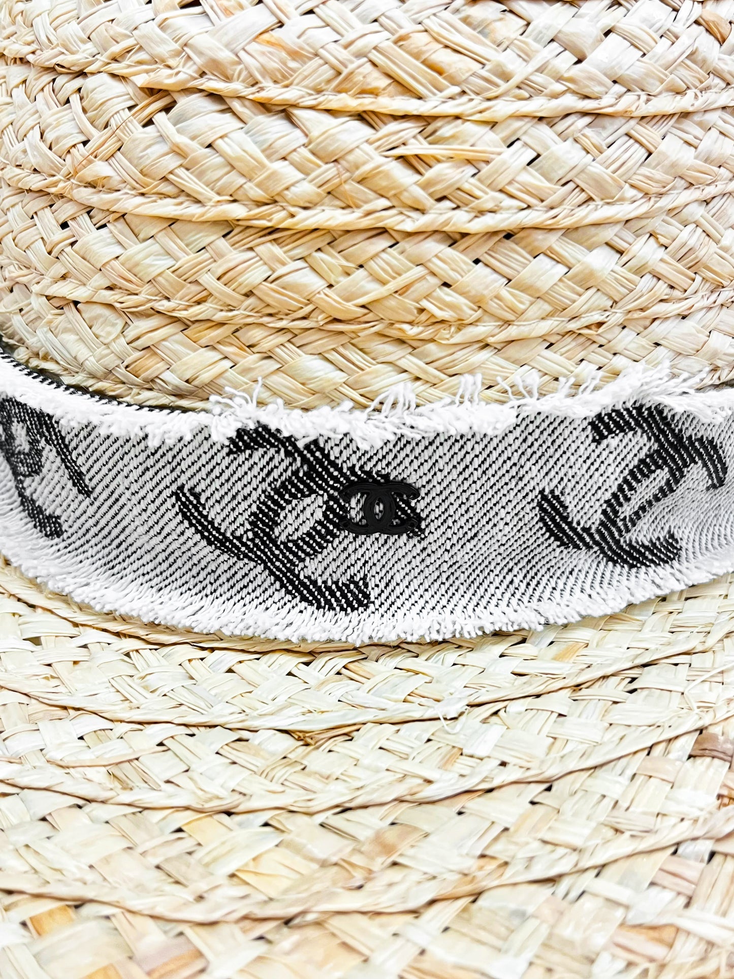 Chanel 2022 Wide Brim Straw Hat