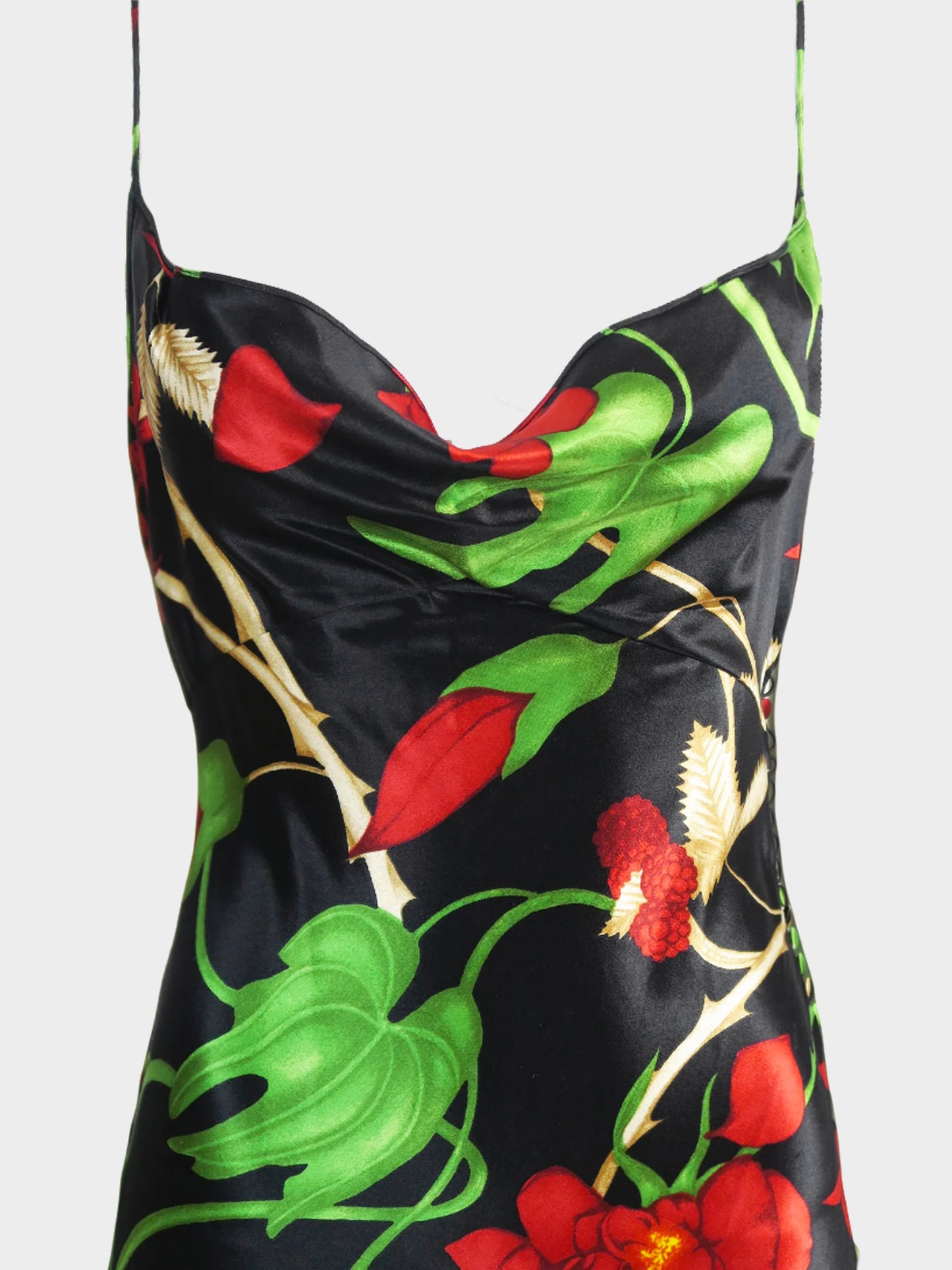 Christian Dior by John Galliano FW 2002 Floral Silk Maxi Dress