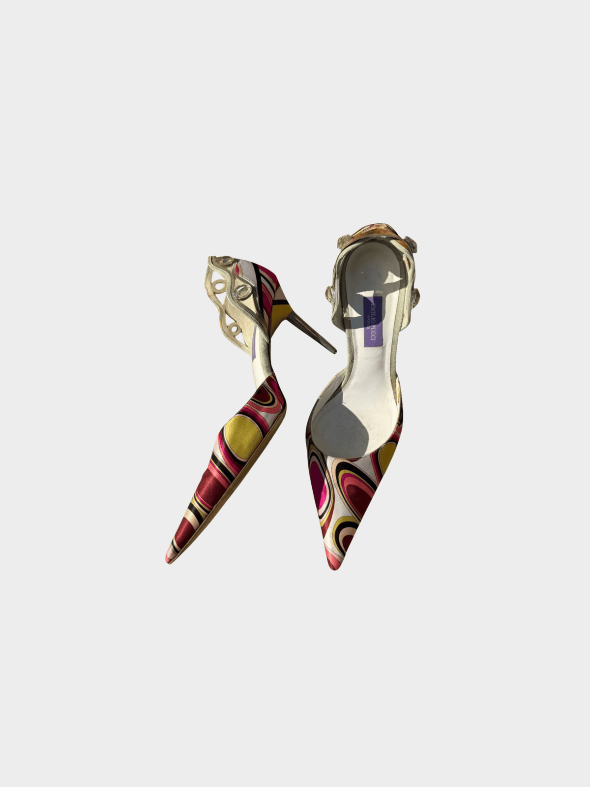 Emilio Pucci 2000s Multicoloured Pointed Toe Heels