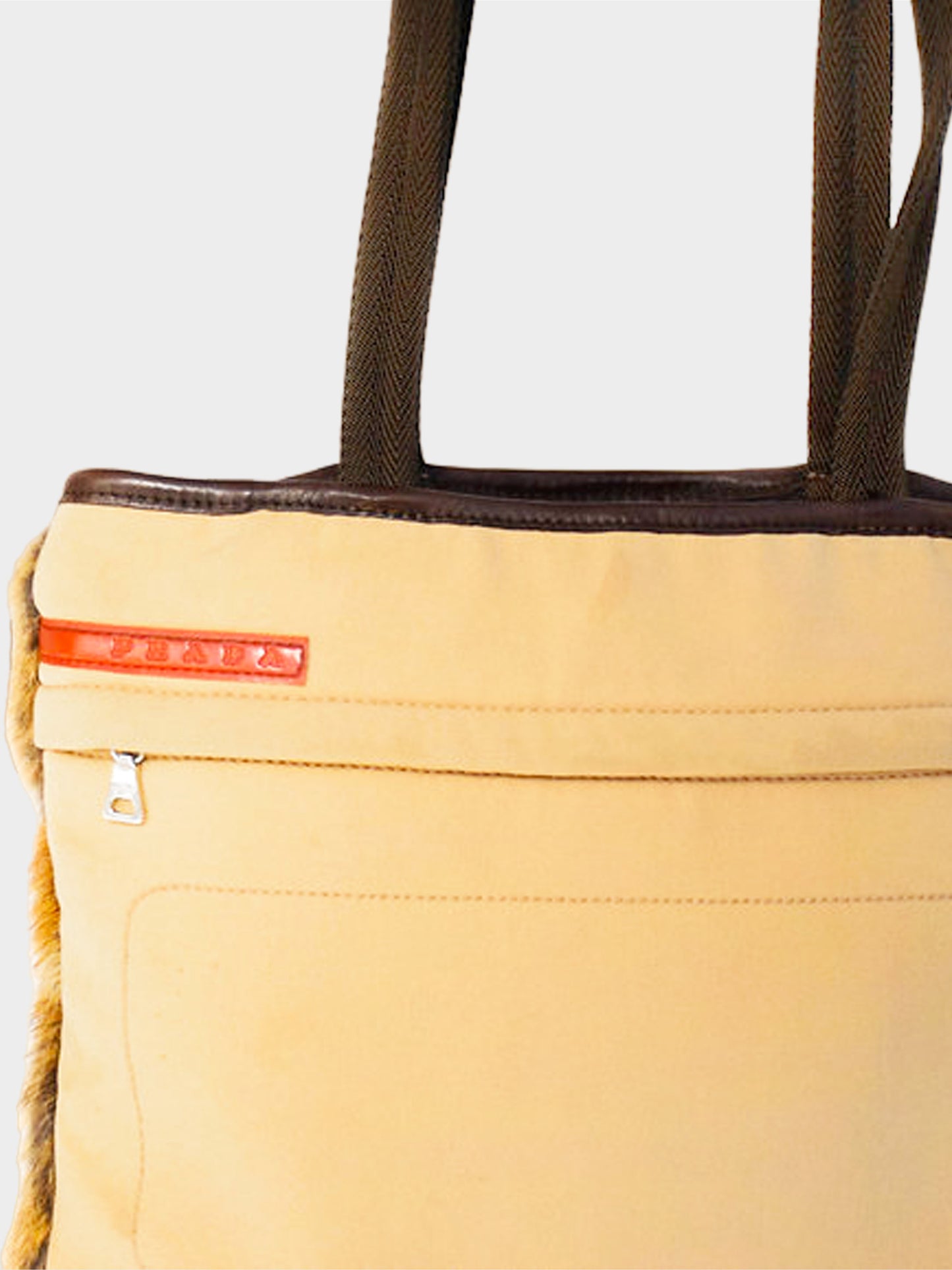 Prada FW 1999 Fox Fur Tote Bag