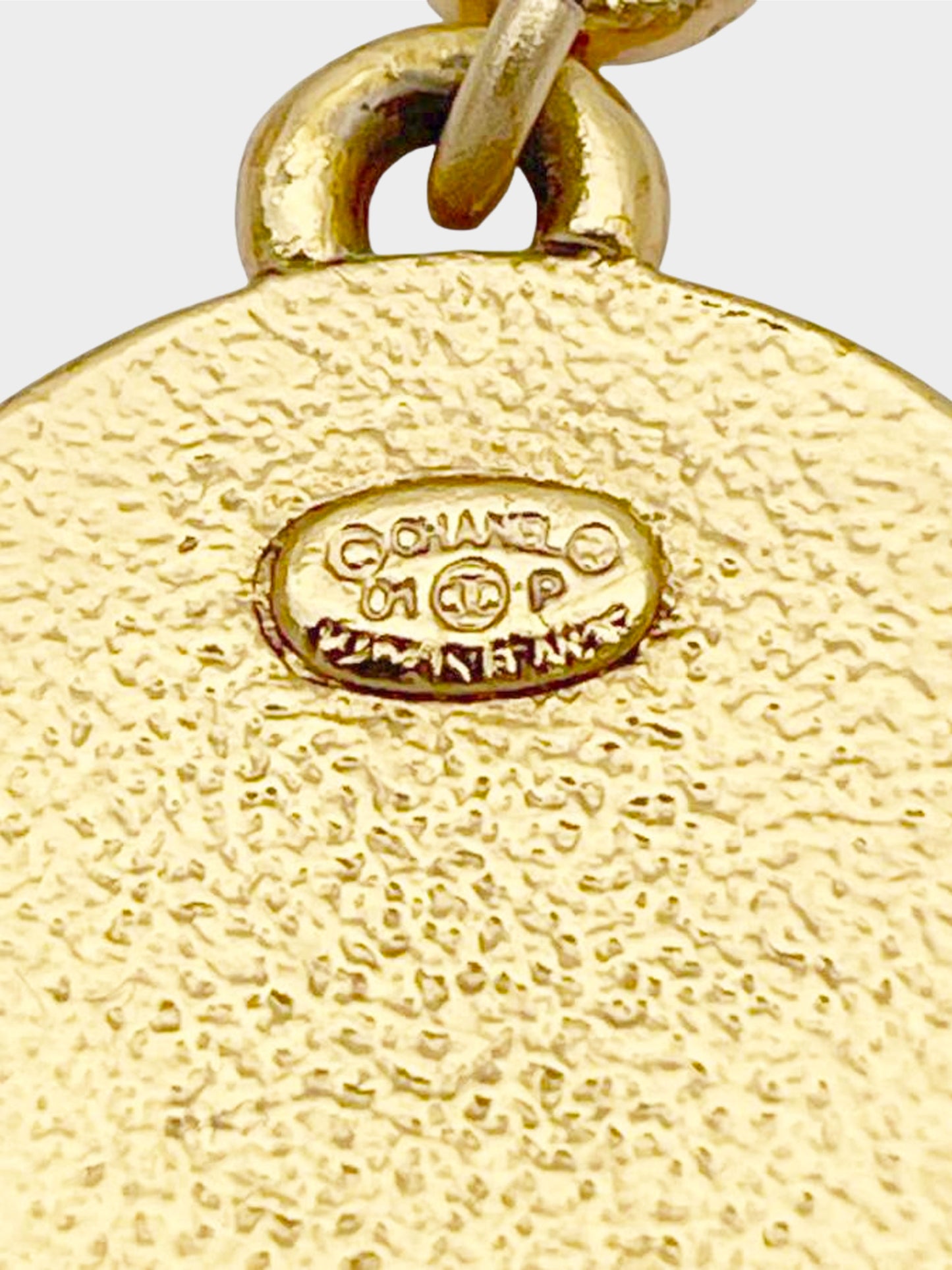 Chanel Spring 2001 Gold and Black CC Logo and Star Swing Earrings