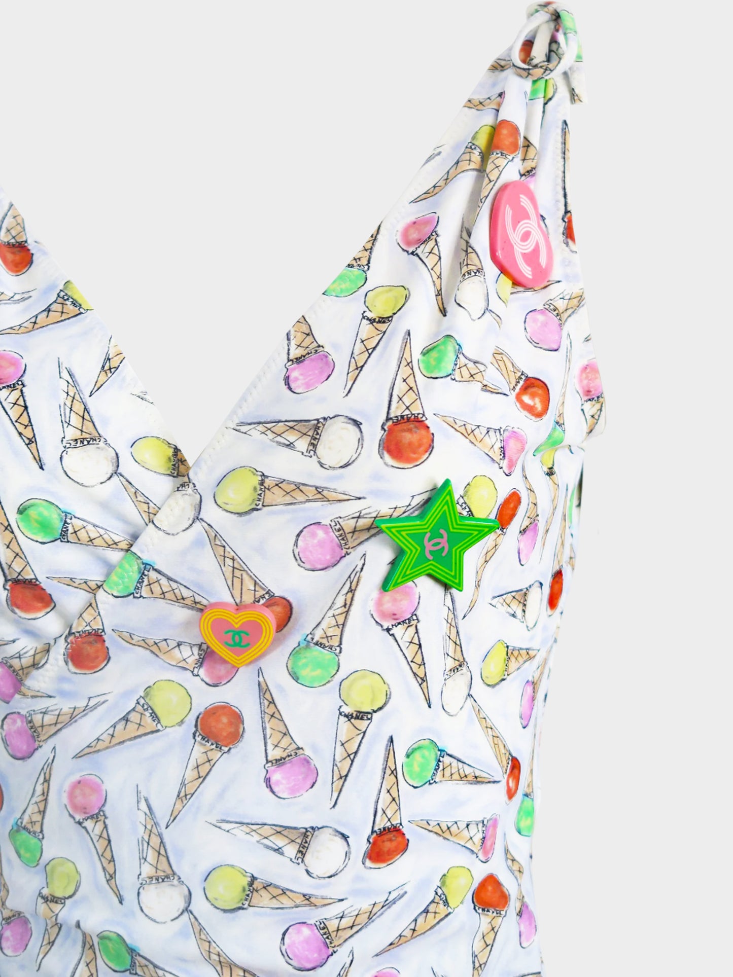 Chanel by Karl Lagerfeld Cruise 2004 Ice Cream Print Top