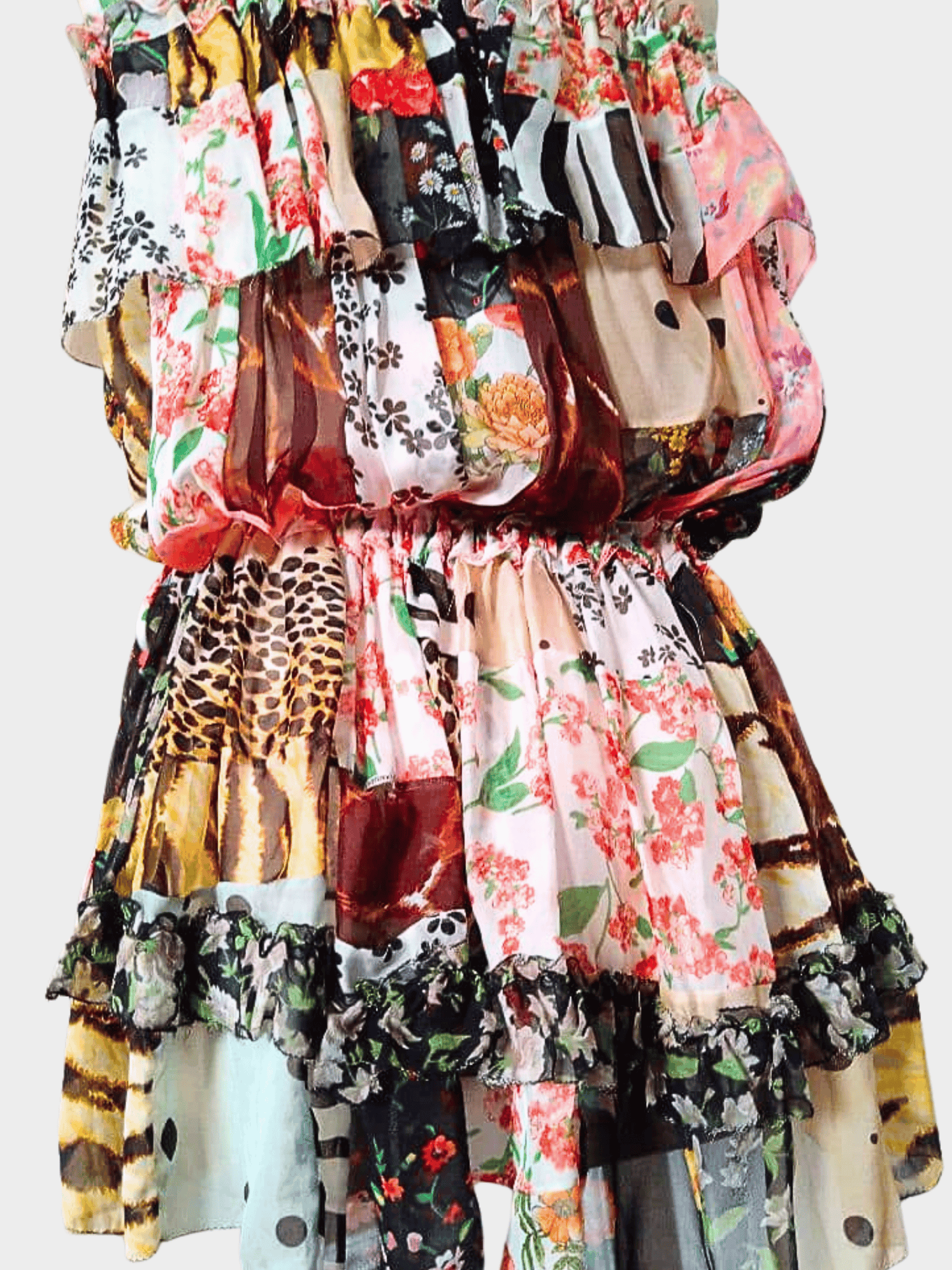 Dolce and Gabbana Resort 2008 Runway Strapless Graphic Tube Top