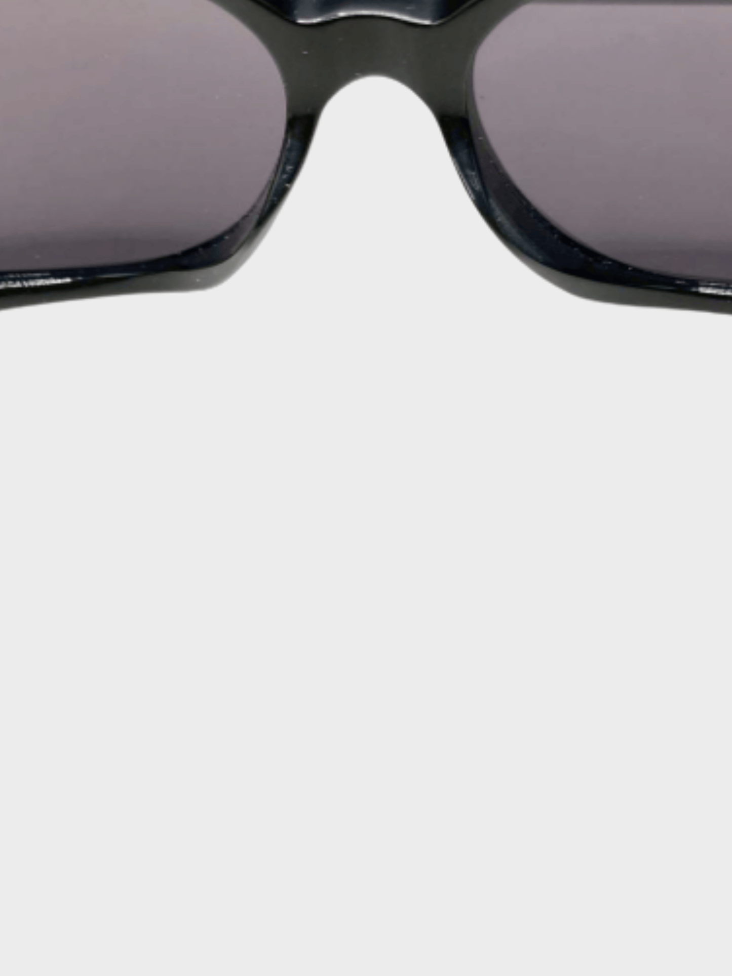 Chanel 2000s Black Frame Camellia Flower Sunglasses