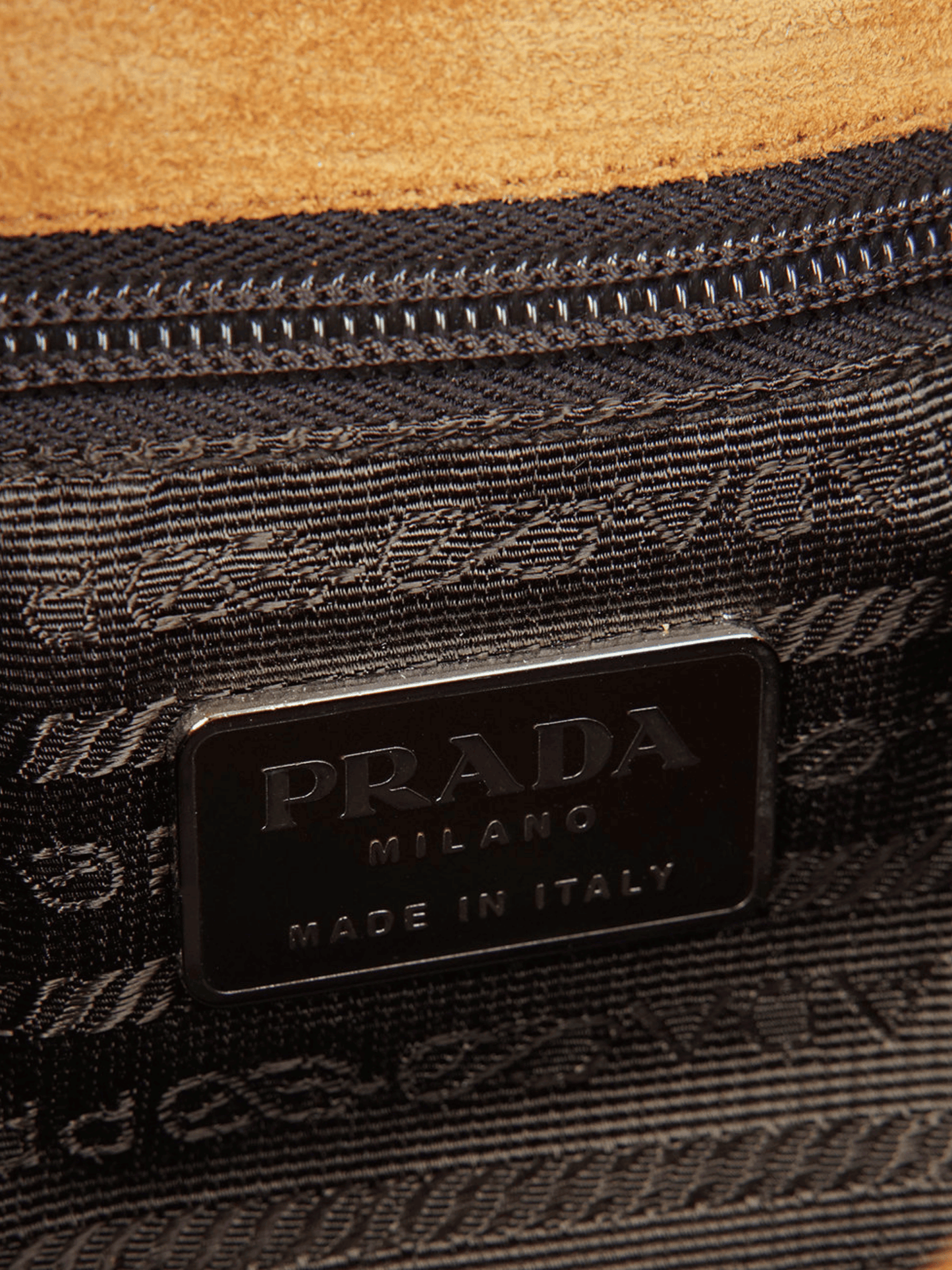 Prada FW 1999 Brown Leather "Leaves" Crossbody Bag
