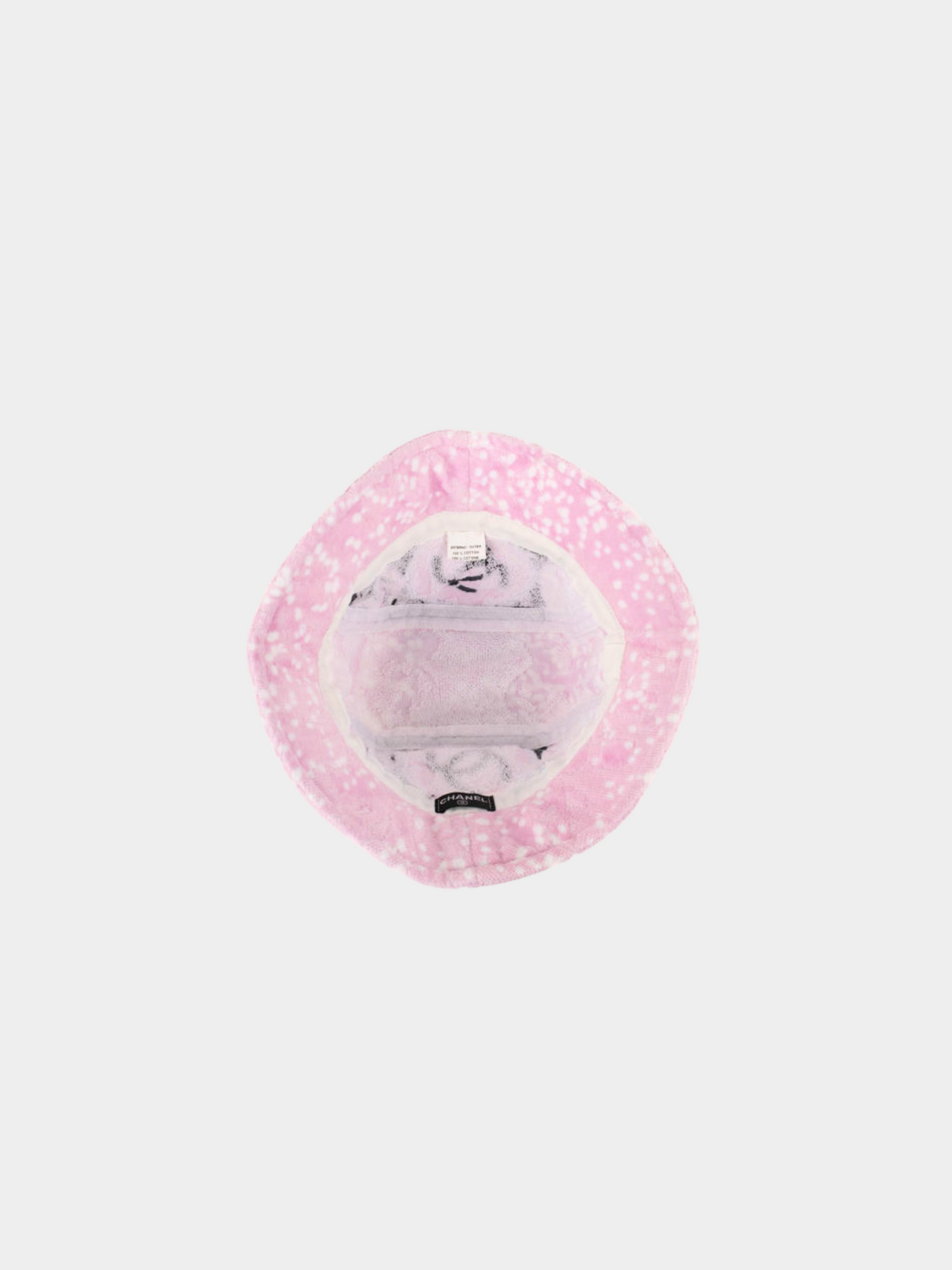 Chanel 2000s Pink Terrycloth Bucket Hat