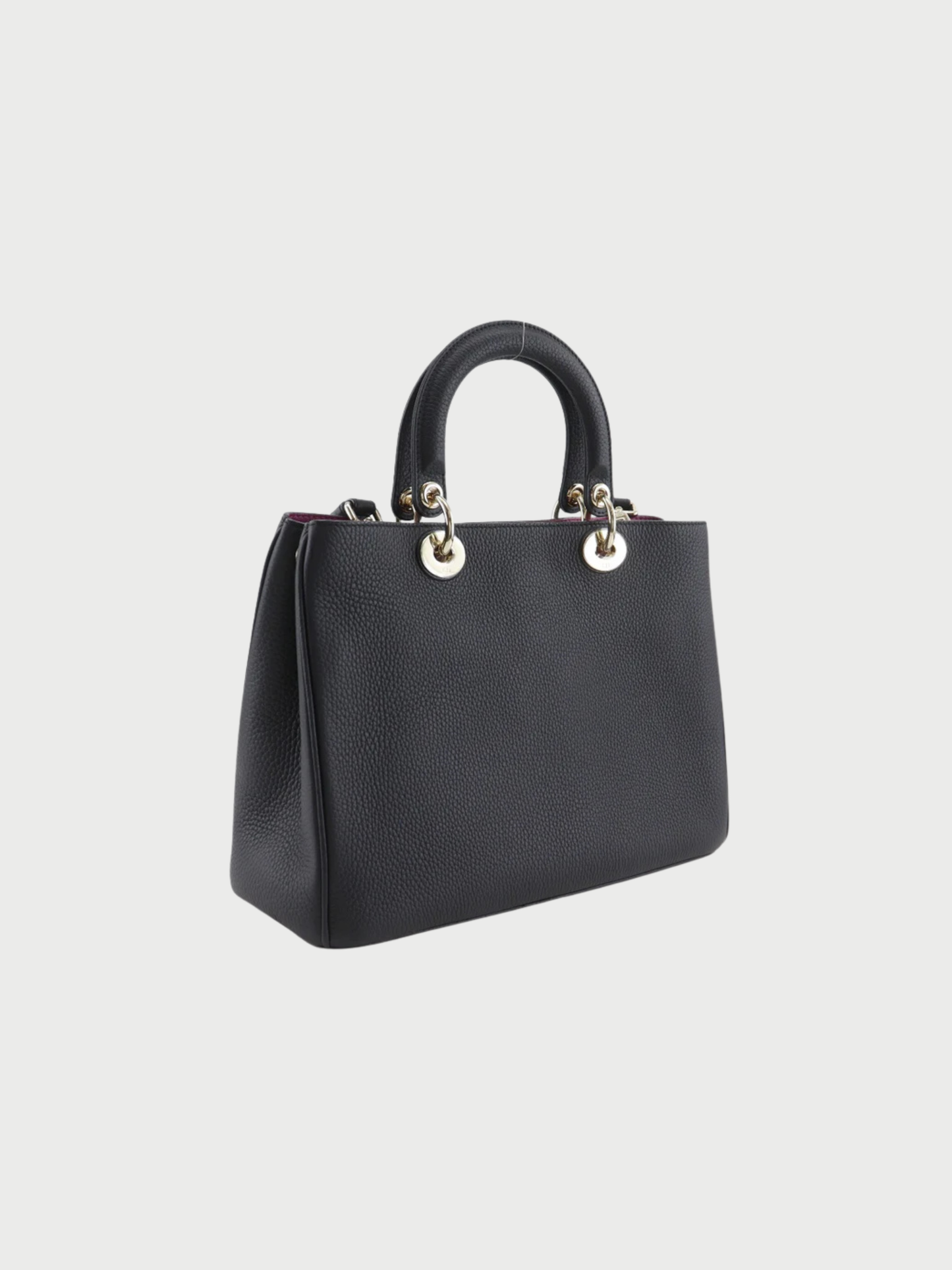 Christian Dior 2010s Black Calfskin Diorissimo 2Way Handbag