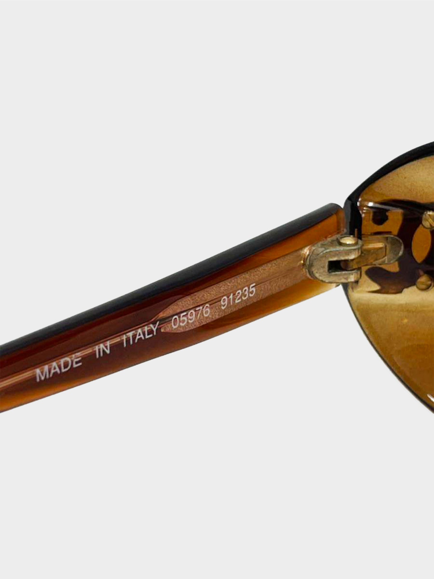 Chanel 1990s Rare Brown Tortoise Sunglasses