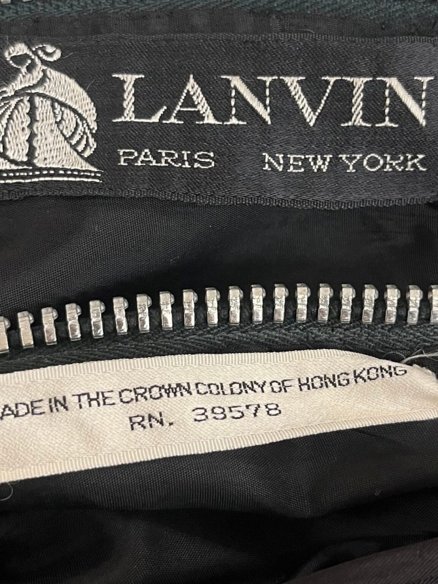 Lanvin by Jules-François Crahay SS 1972 Multicolor Striped Cotton One-Shoulder Gown