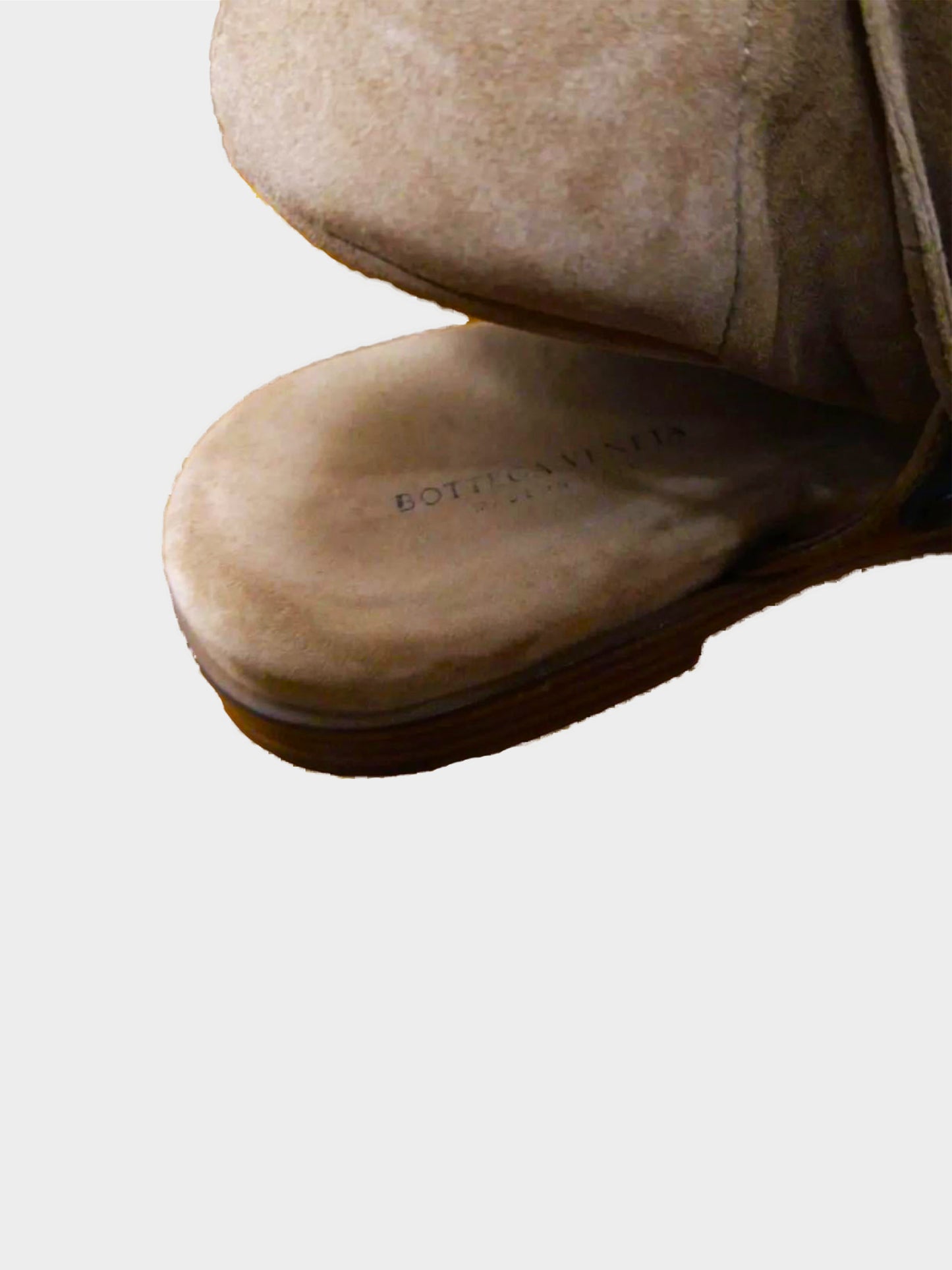 Bottega Veneta 2000s Brown Suede Lace Up Long Boots