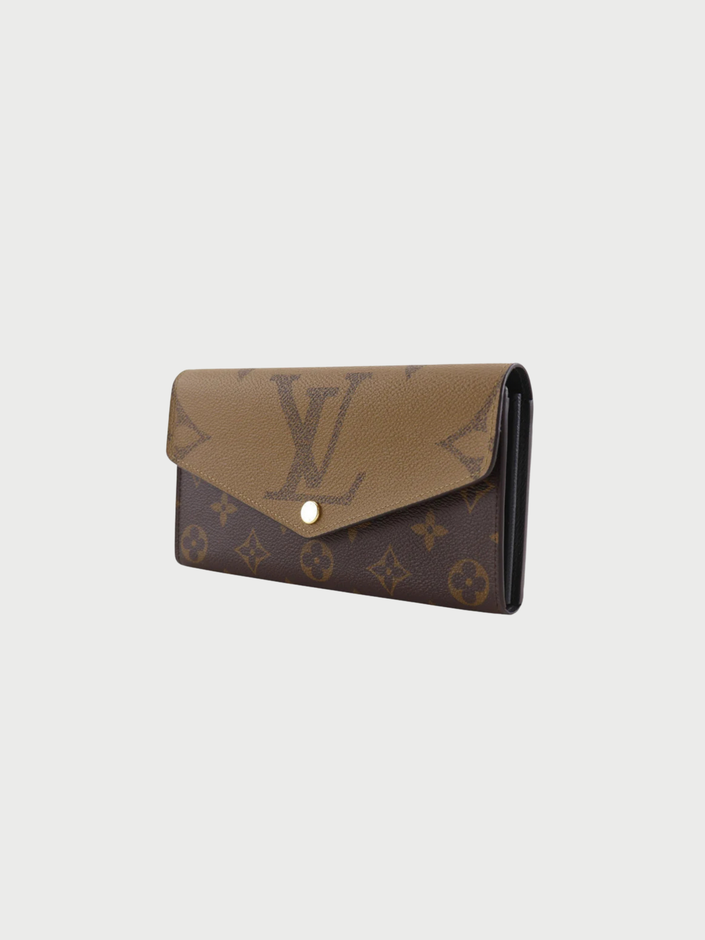 Louis Vuitton 2020s Brown Monogram Giant Reverse Sarah Wallet