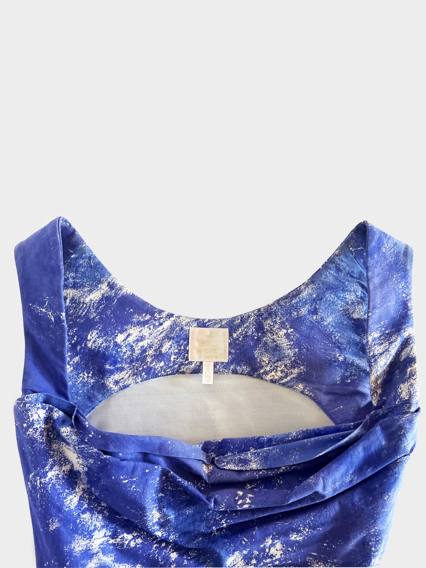 Vivienne Westwood SS 1999 Runway Blue 'La Belle Hélène' Mini Corset Dress