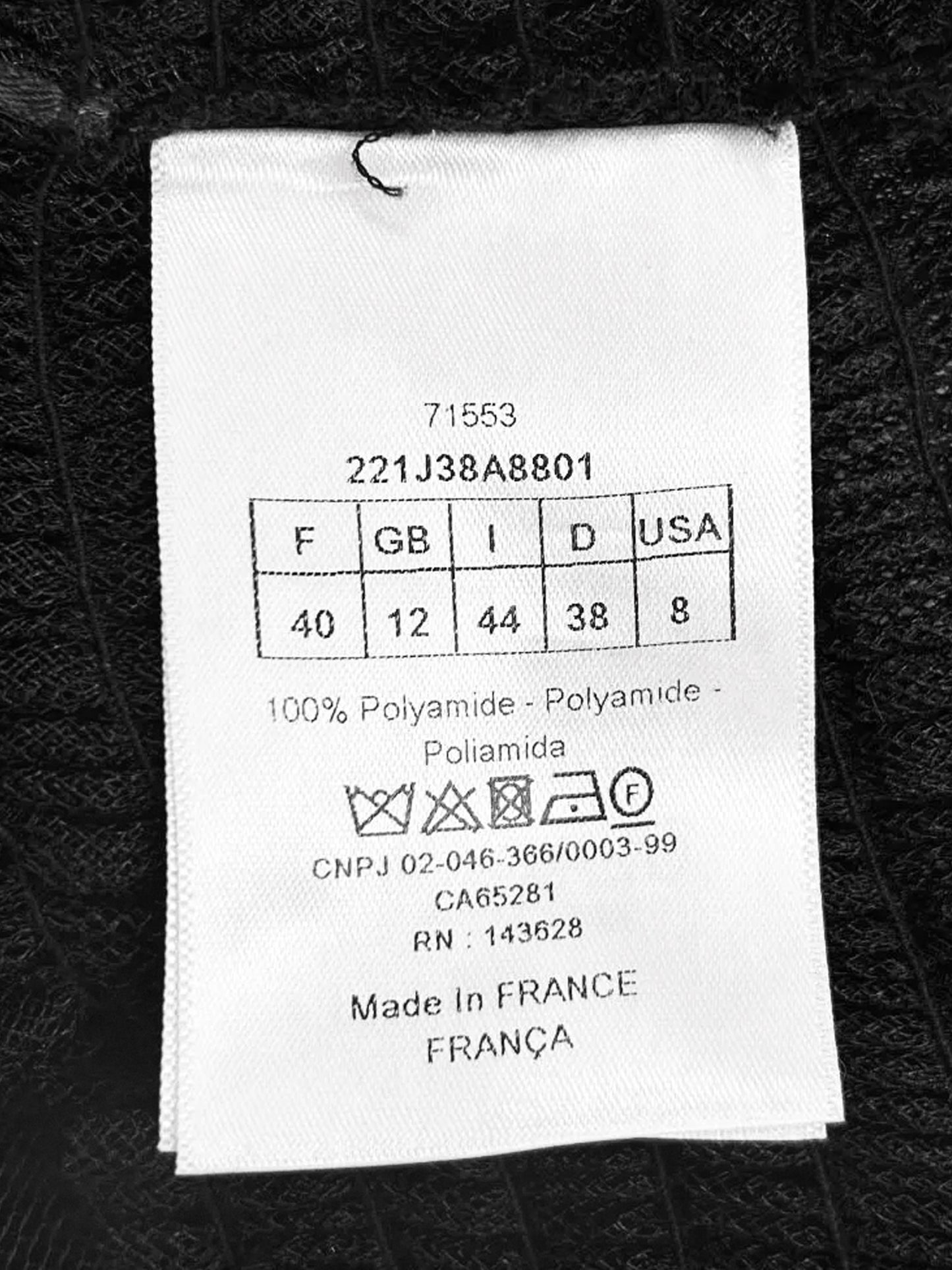 Christian Dior 2020s Black Tulle Mini Skirt and Silk Slip