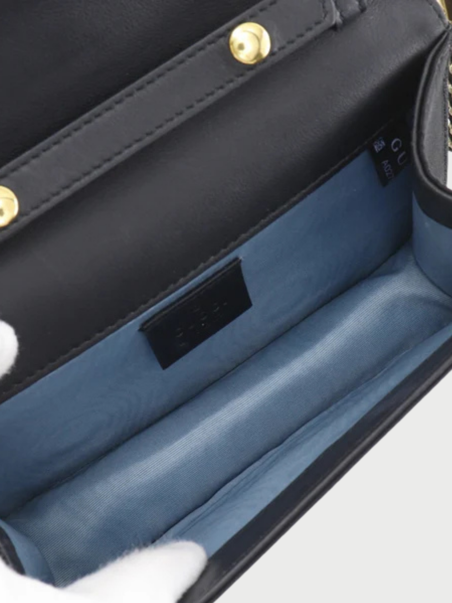 Gucci 2010s Black Cotton Rhinestone Broadway Square G 2-Way Clutch Bag