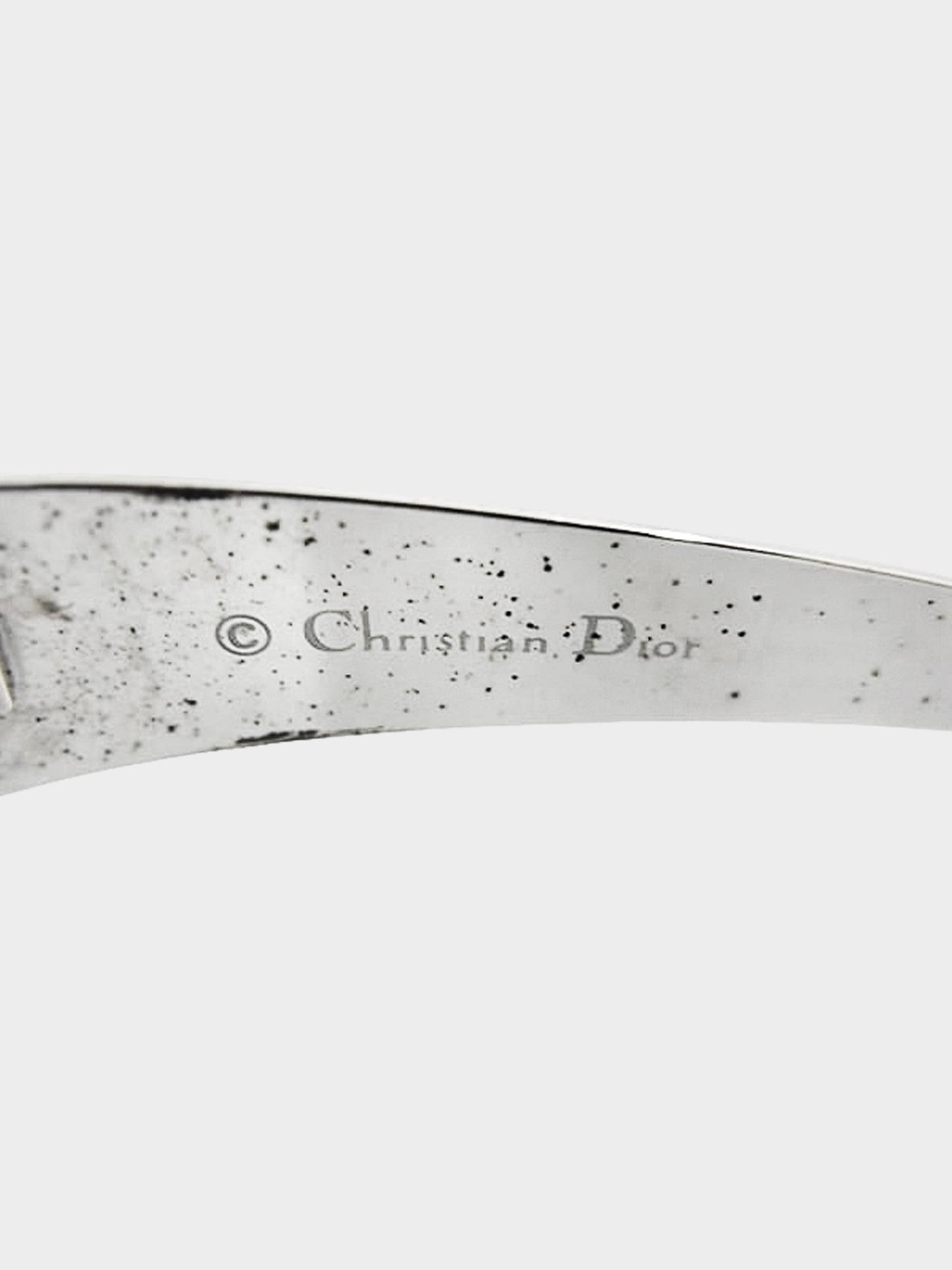 Christian Dior 2000s Silver DiorStart Shield Sunglasses