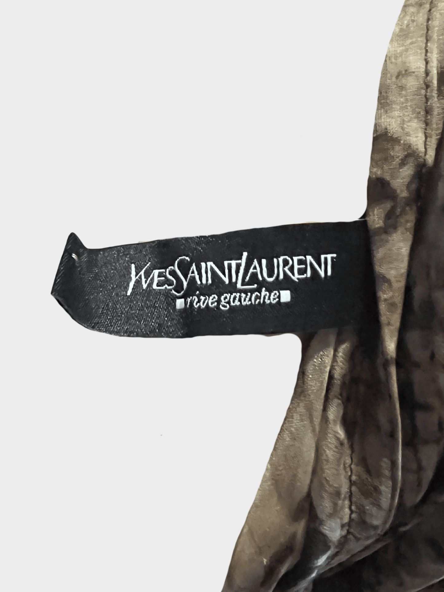 Yves Saint Laurent 2000s Rive Gauche Brown Snakeskin Poncho