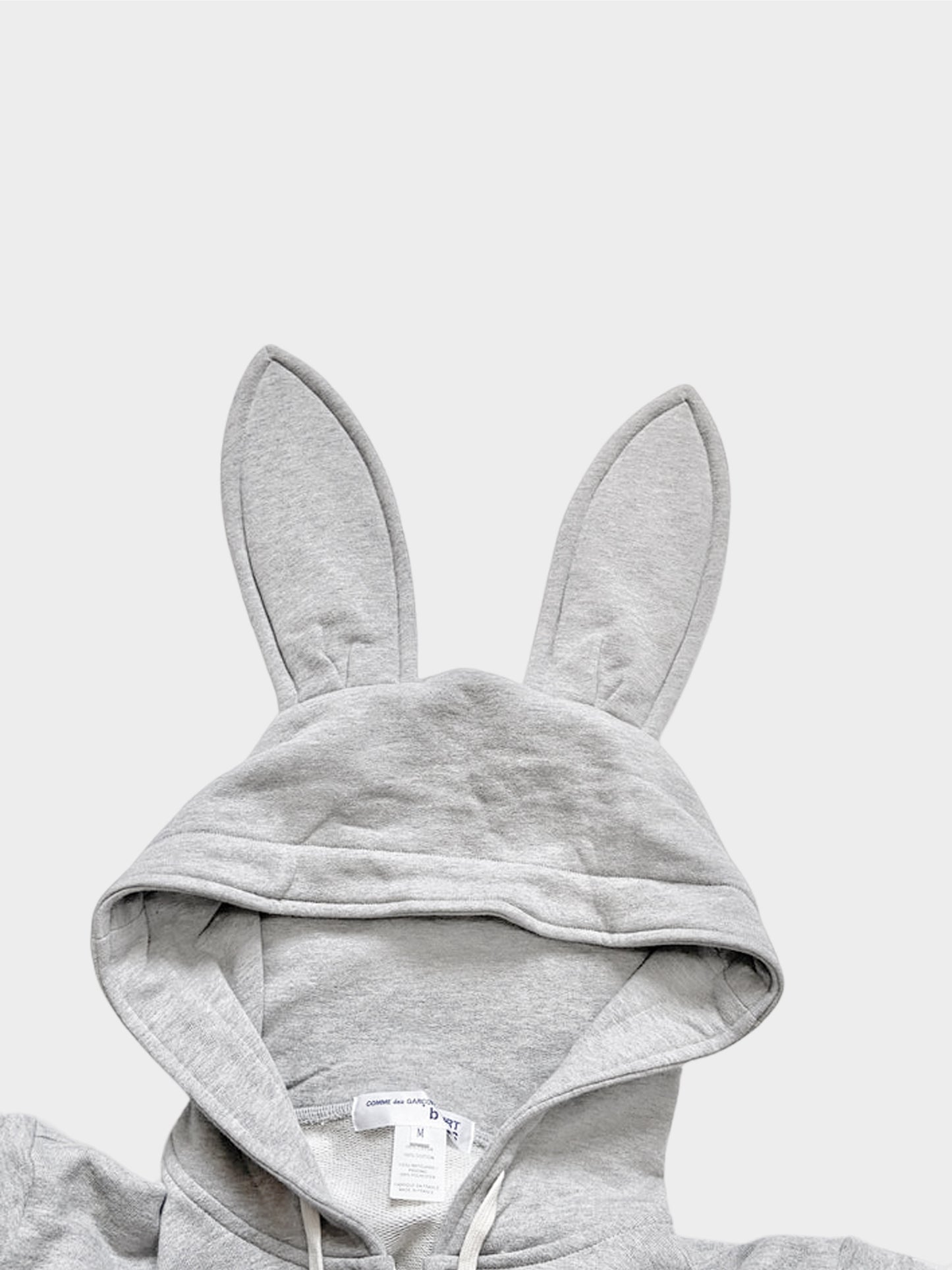 Comme des Garçons FW 2018 Grey Bunny Ears Hooded Jacket